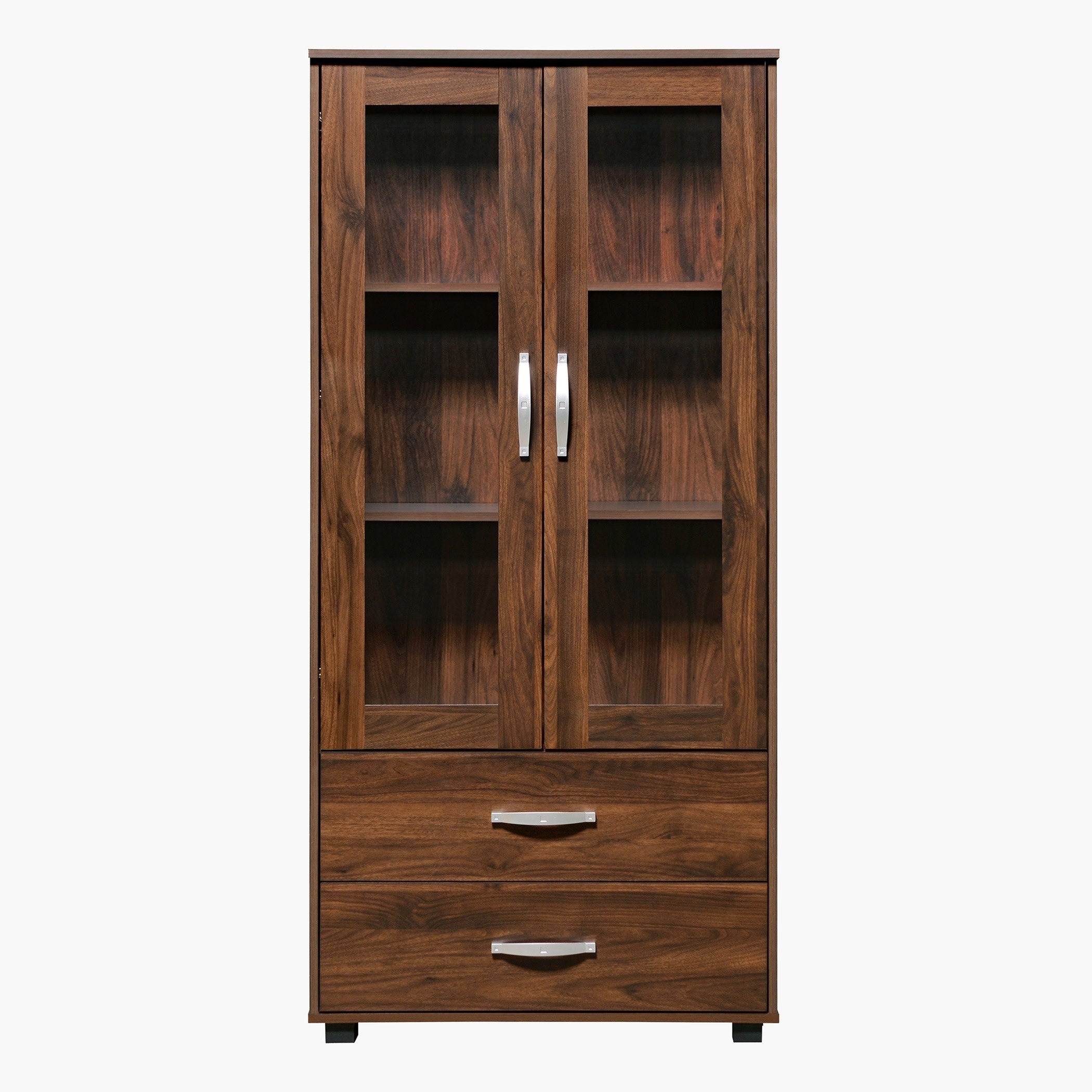 Kairo 2-Door Showcase with 2 Drawers-hbxfurniture-office-bookcases-image-2