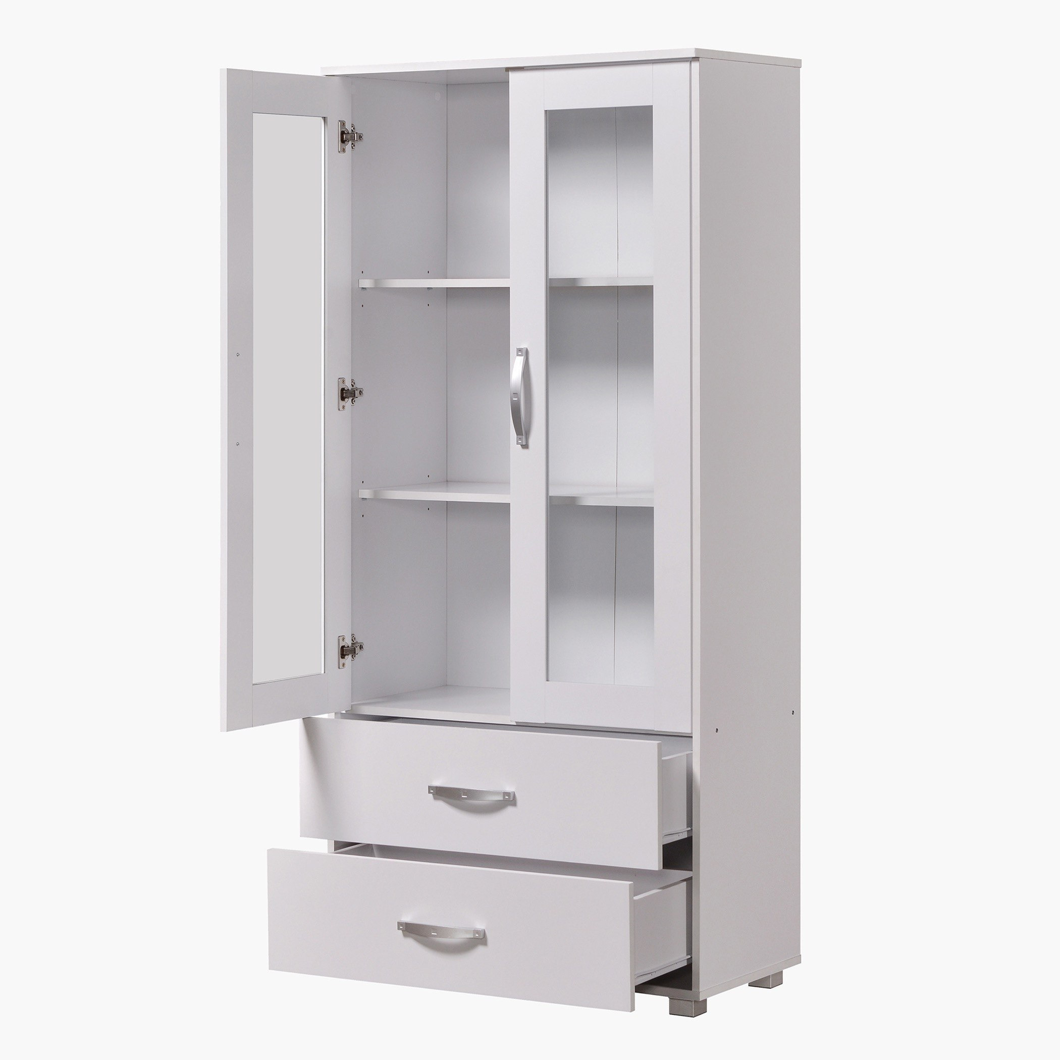 Kairo 2-Door Showcase with 2 Drawers-hbxfurniture-office-bookcases-image-3