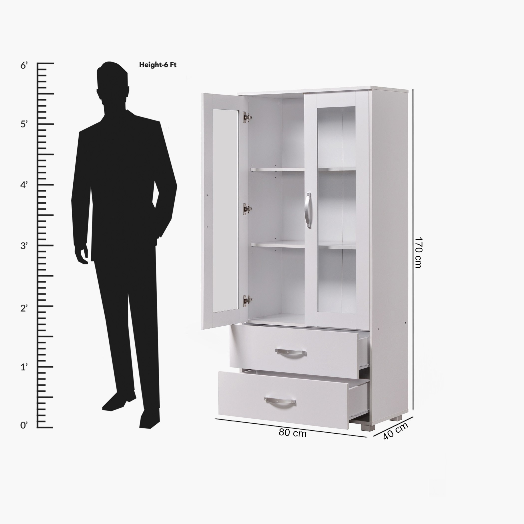 Kairo 2-Door Showcase with 2 Drawers-hbxfurniture-office-bookcases-image-8