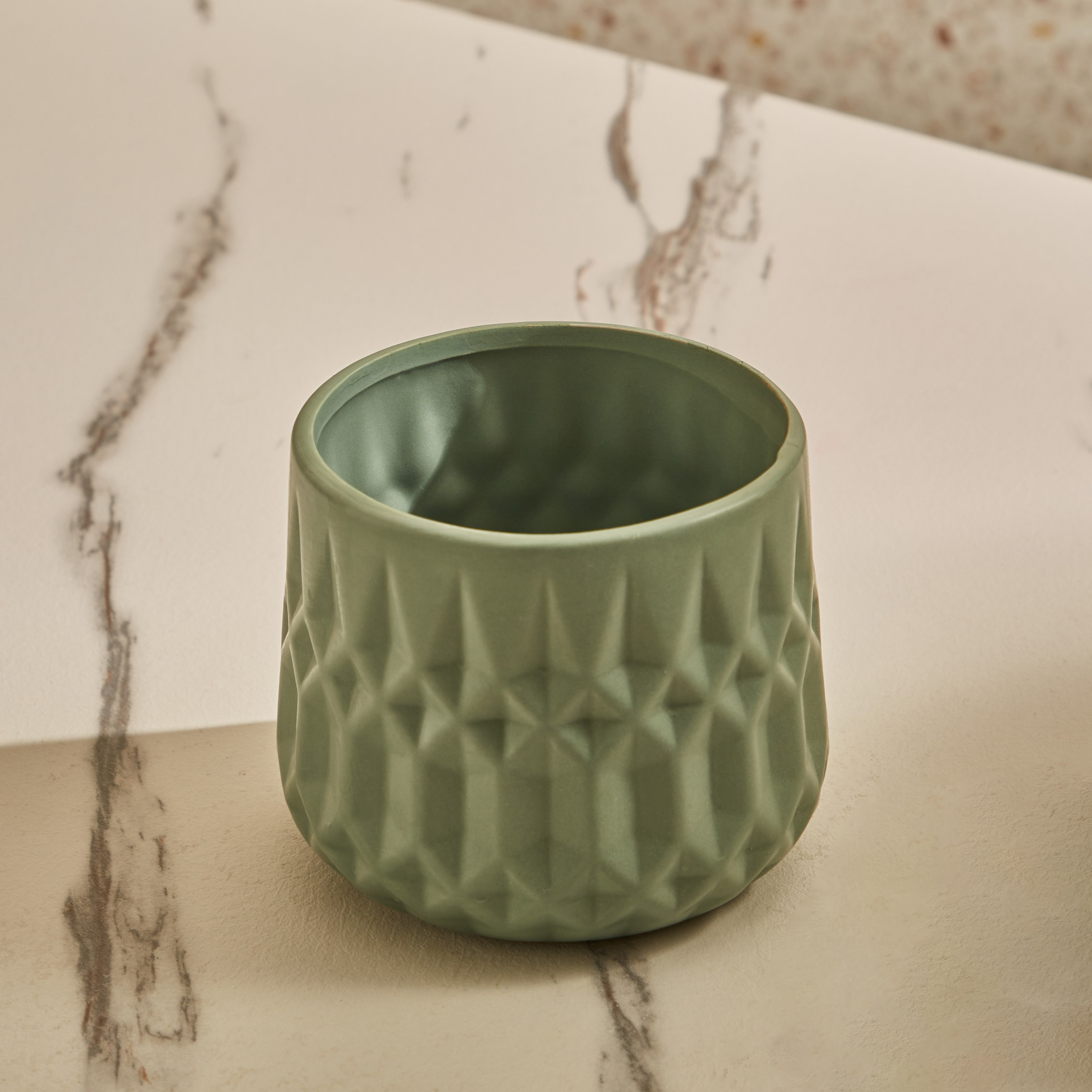 إناء زرع سيراميك ماسي الملمس من كيارا - 14x14x12 سم-PROMO_HB_AE_B1G1_250925-image-2