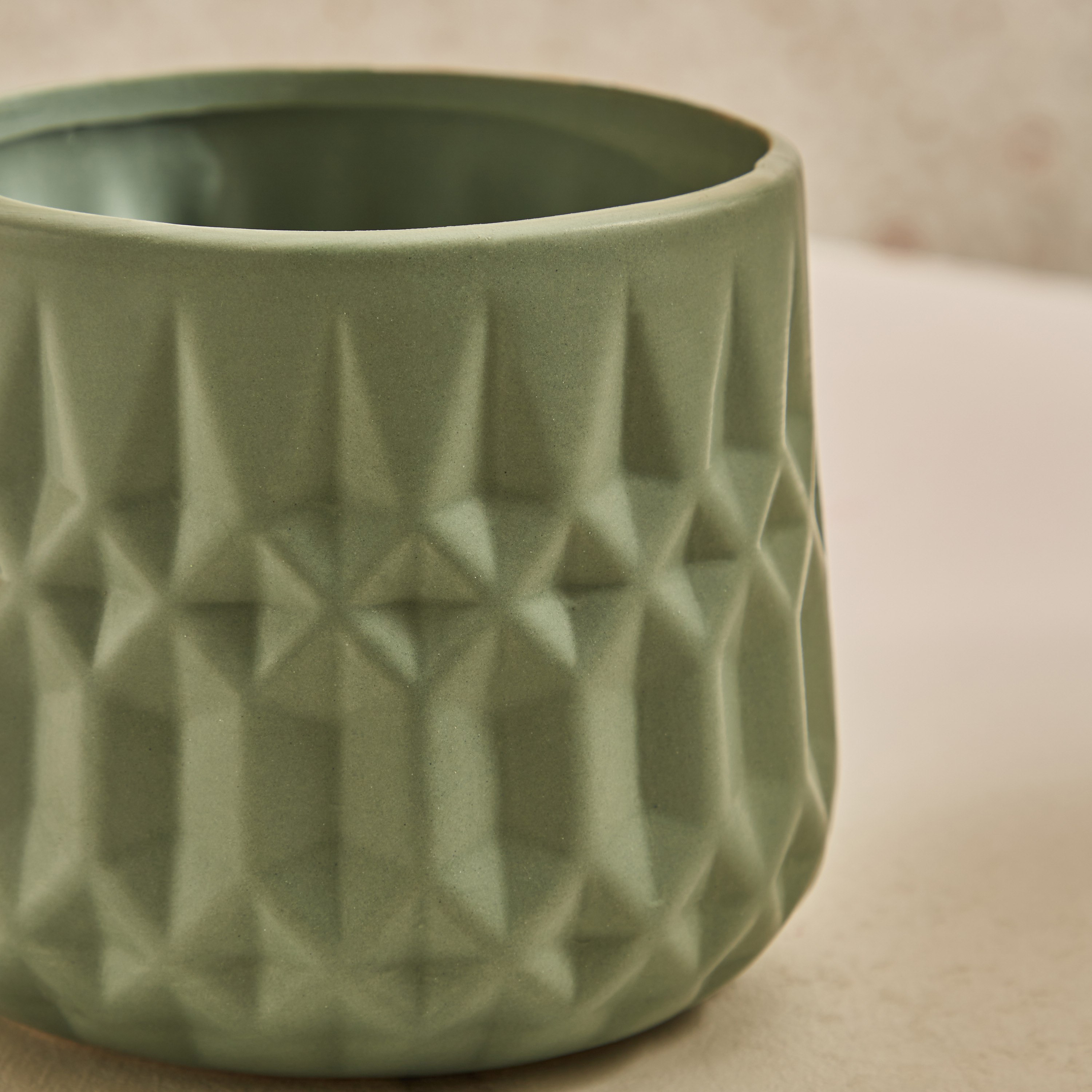 إناء زرع سيراميك ماسي الملمس من كيارا - 14x14x12 سم-PROMO_HB_AE_B1G1_250925-image-3