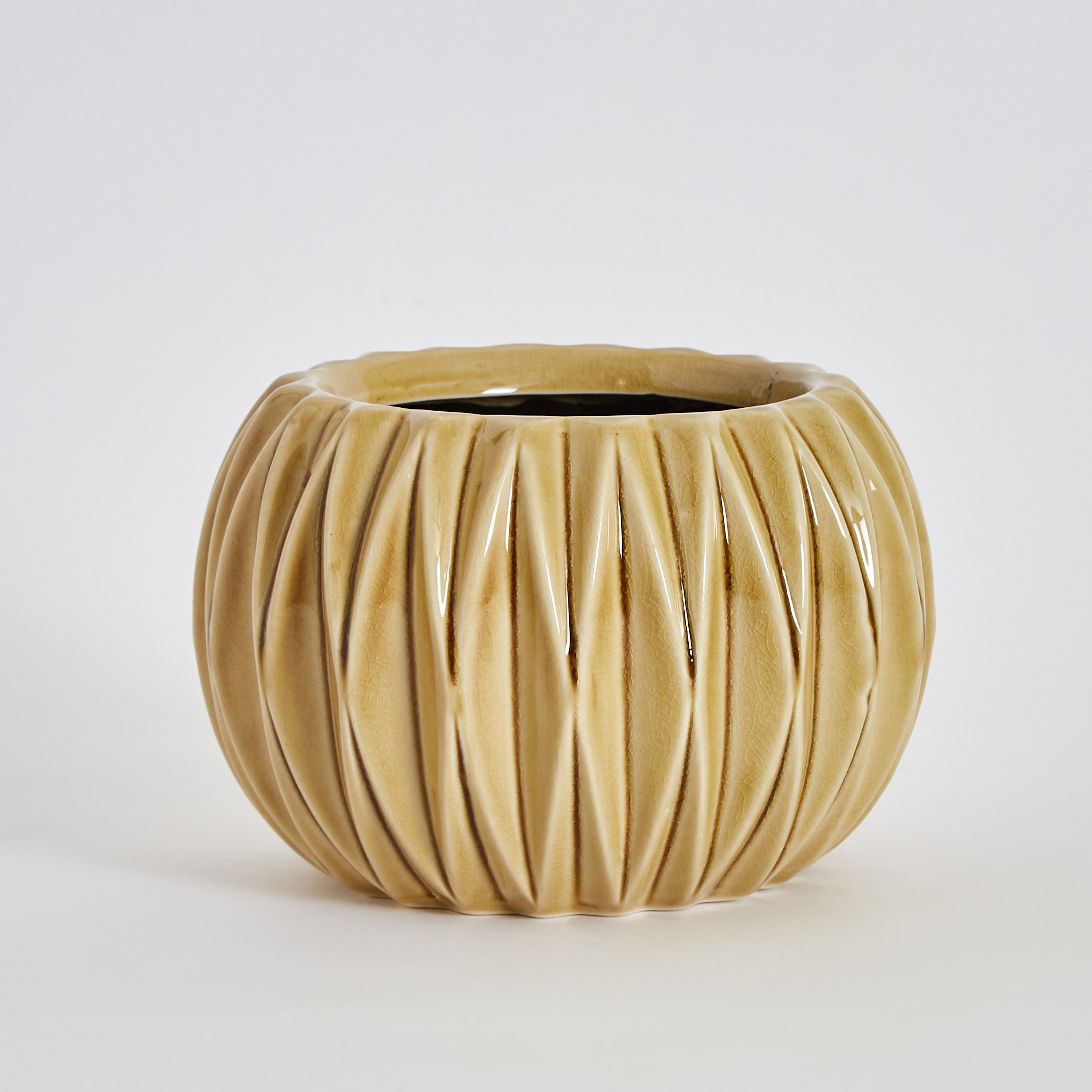 أصيص زرع سيراميك مستدير من كيارا - 19x19x14 سم-PROMO_HB_AE_B1G1_250925-image-5