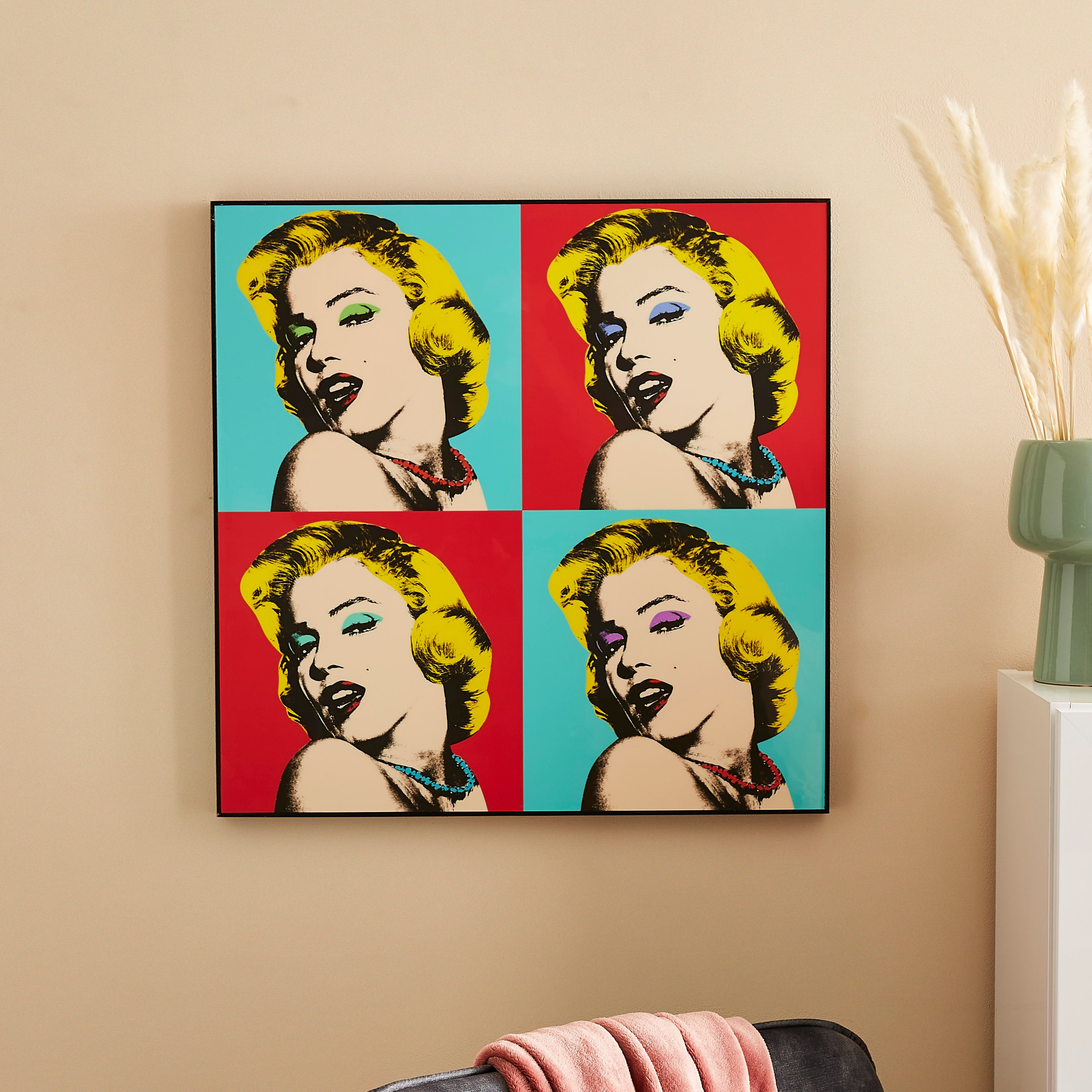 Petra Marilyn Monroe MDF Glossy Framed Picture - 60x3x60 cm-hbxhomeware-hbxdecorandfurnishings-image-1