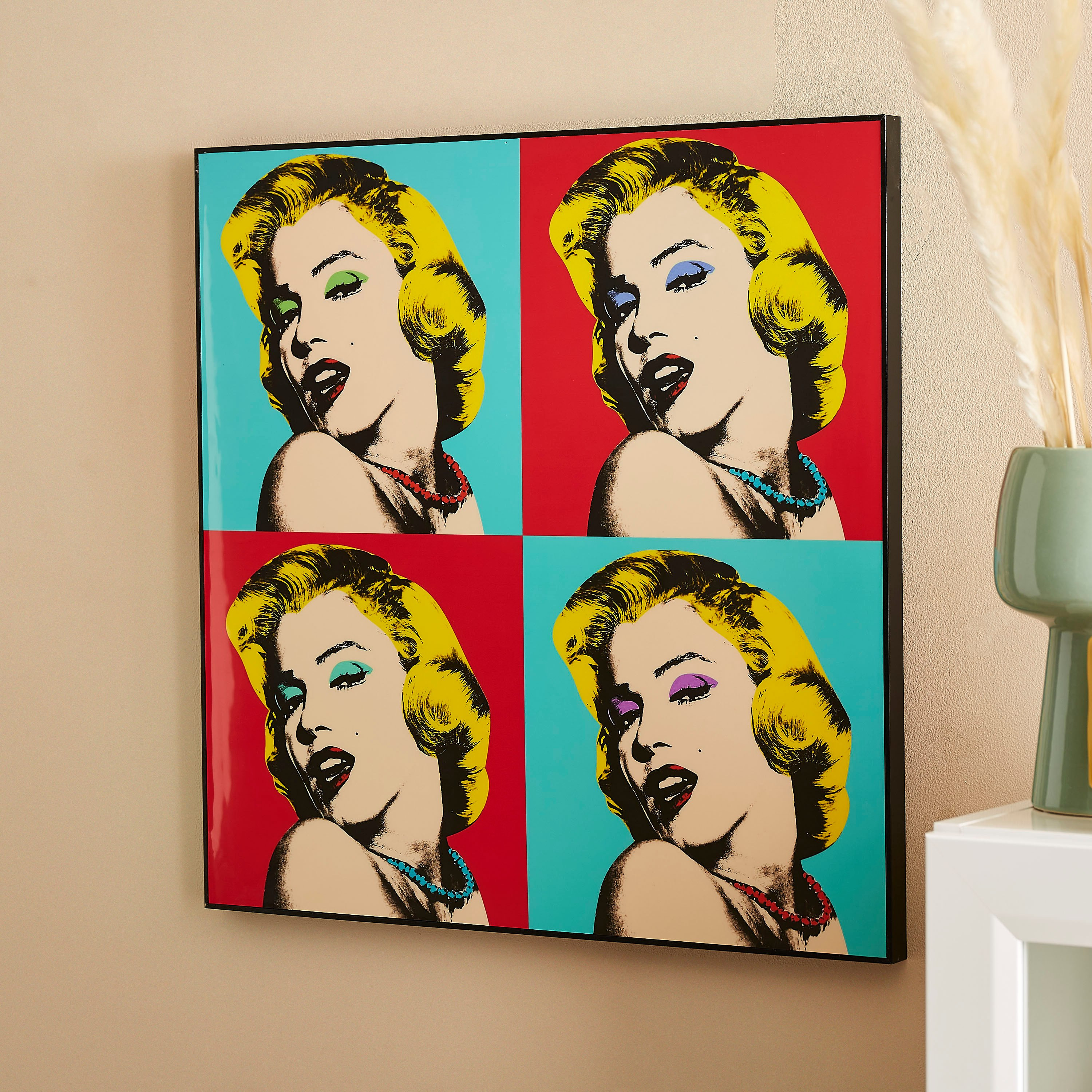 Petra Marilyn Monroe MDF Glossy Framed Picture - 60x3x60 cm-hbxhomeware-hbxdecorandfurnishings-image-2