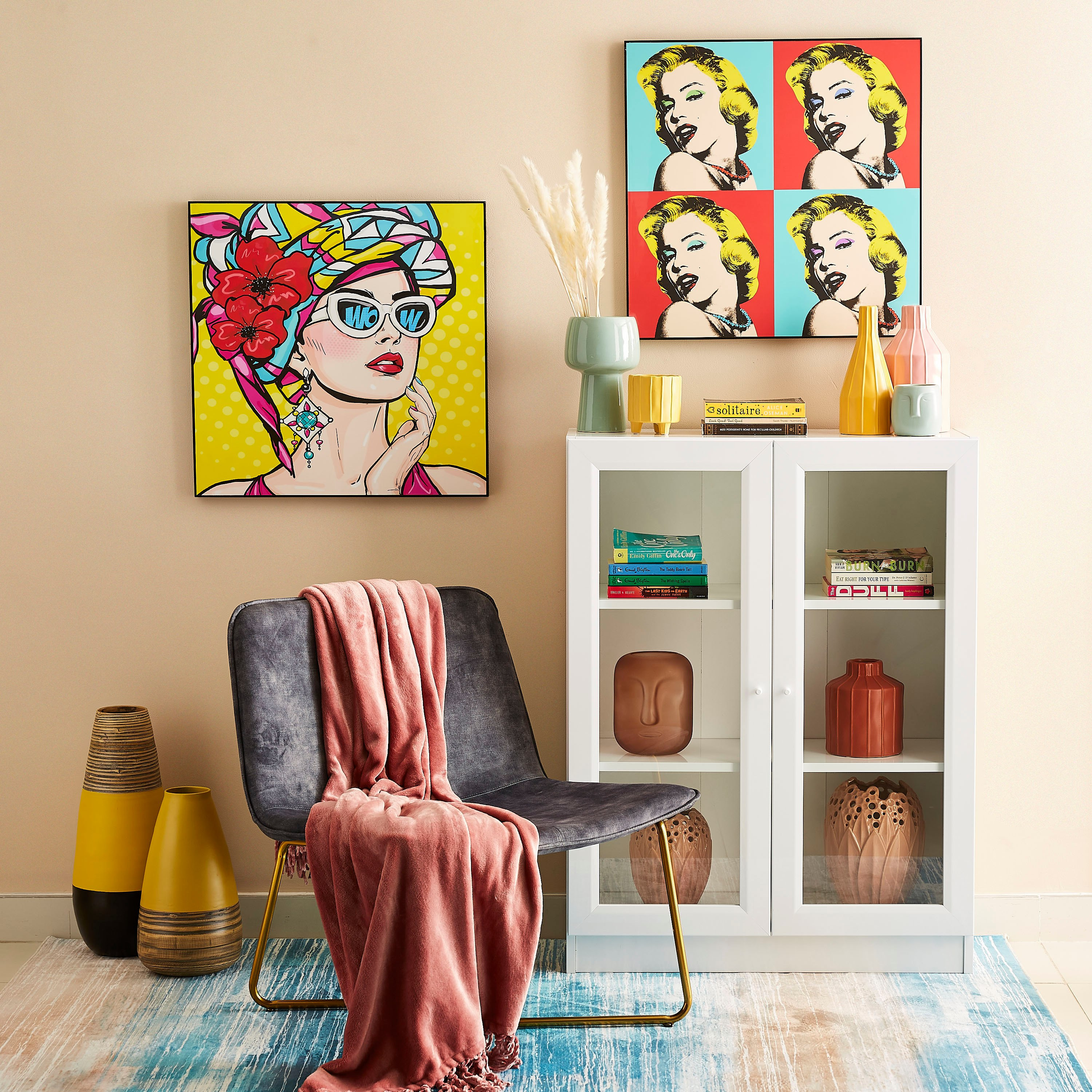 Petra Marilyn Monroe MDF Glossy Framed Picture - 60x3x60 cm-hbxhomeware-hbxdecorandfurnishings-image-4