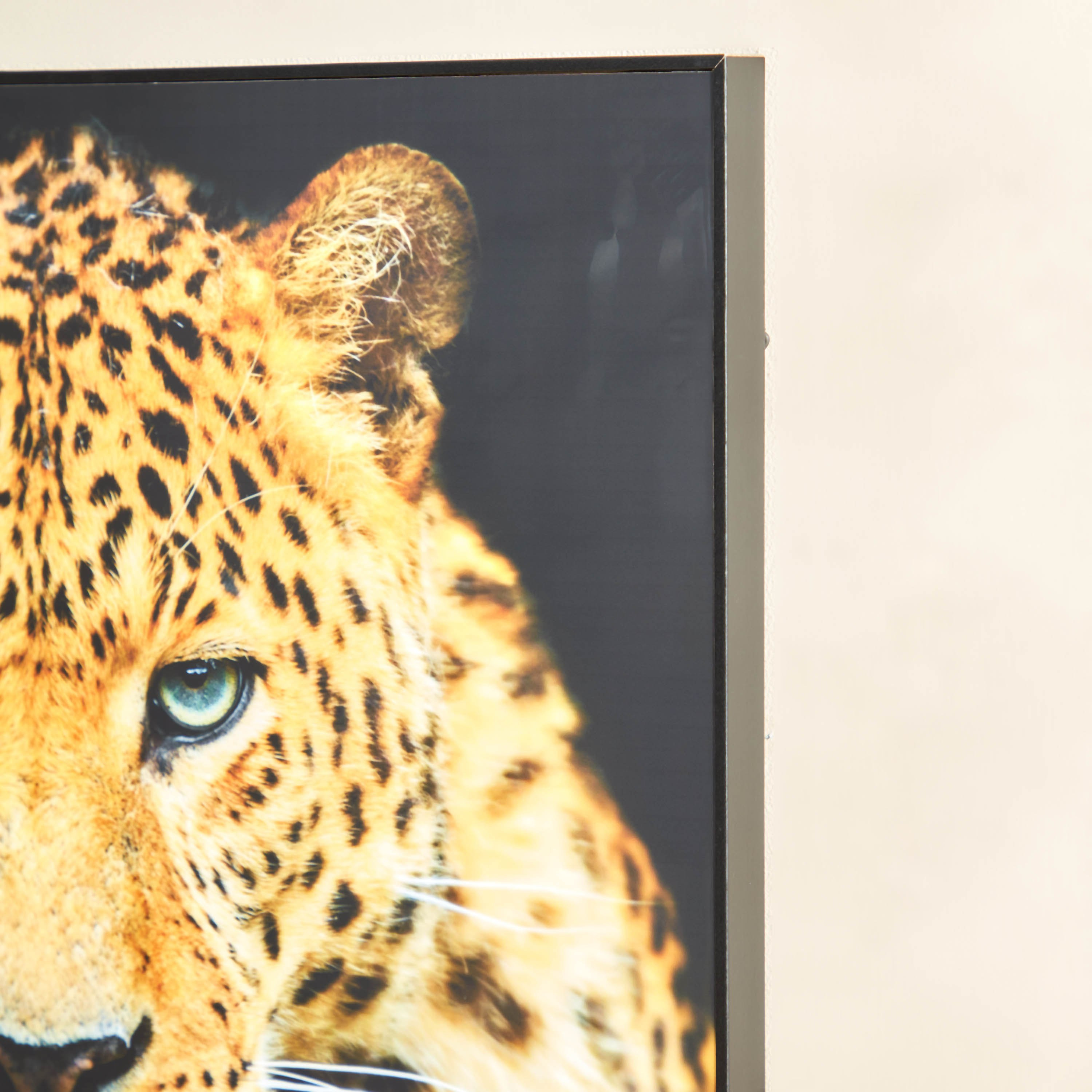 Petra Cheetah On Tree Glossy MDF Framed Picture - 50x3x70 cm-hbxhomeware-hbxdecorandfurnishings-image-3