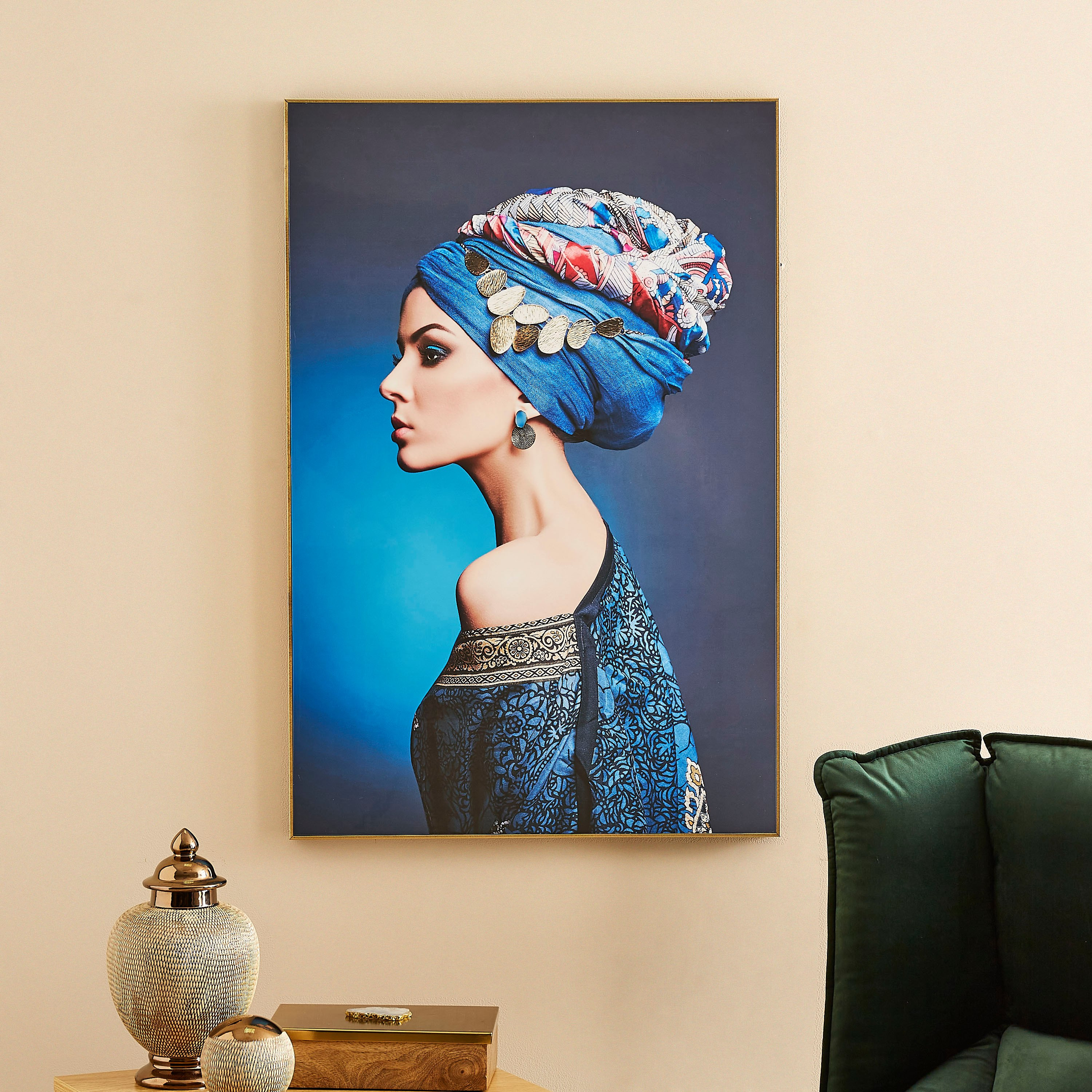لوحة مؤطرة إم دي إف لامعة من بيترا - 60x3x90 سم-hbxhomeware-hbxdecorandfurnishings-image-1