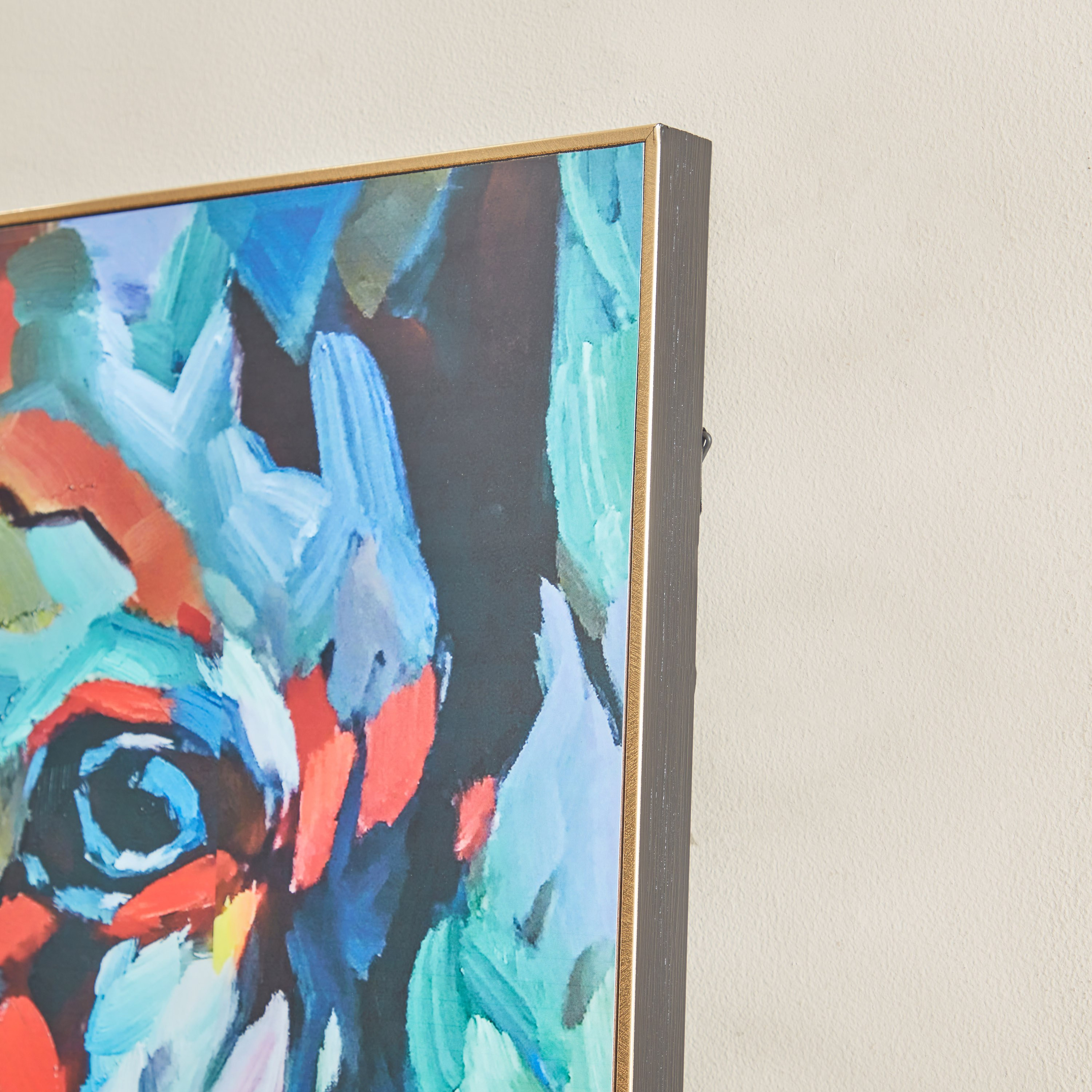 Petra Elephant Face Glossy MDF Framed Picture - 60x3x90 cm-hbxhomeware-hbxdecorandfurnishings-image-3