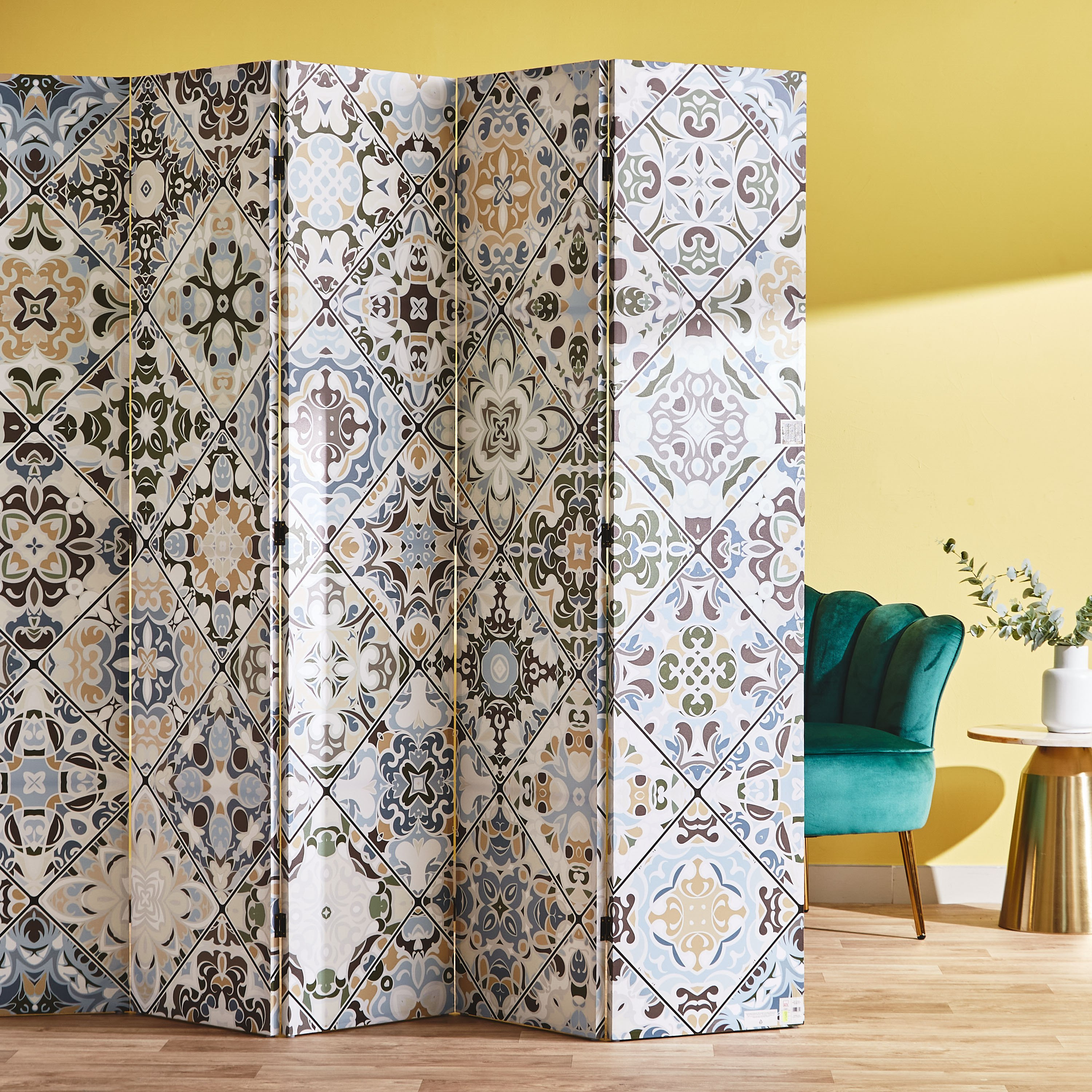 شاشة قابلة للطي 5 لوحات بطبعات من بترا - 120 × 3 × 180 سم-PROMO_HB_AE_B1G1_250925-image-5