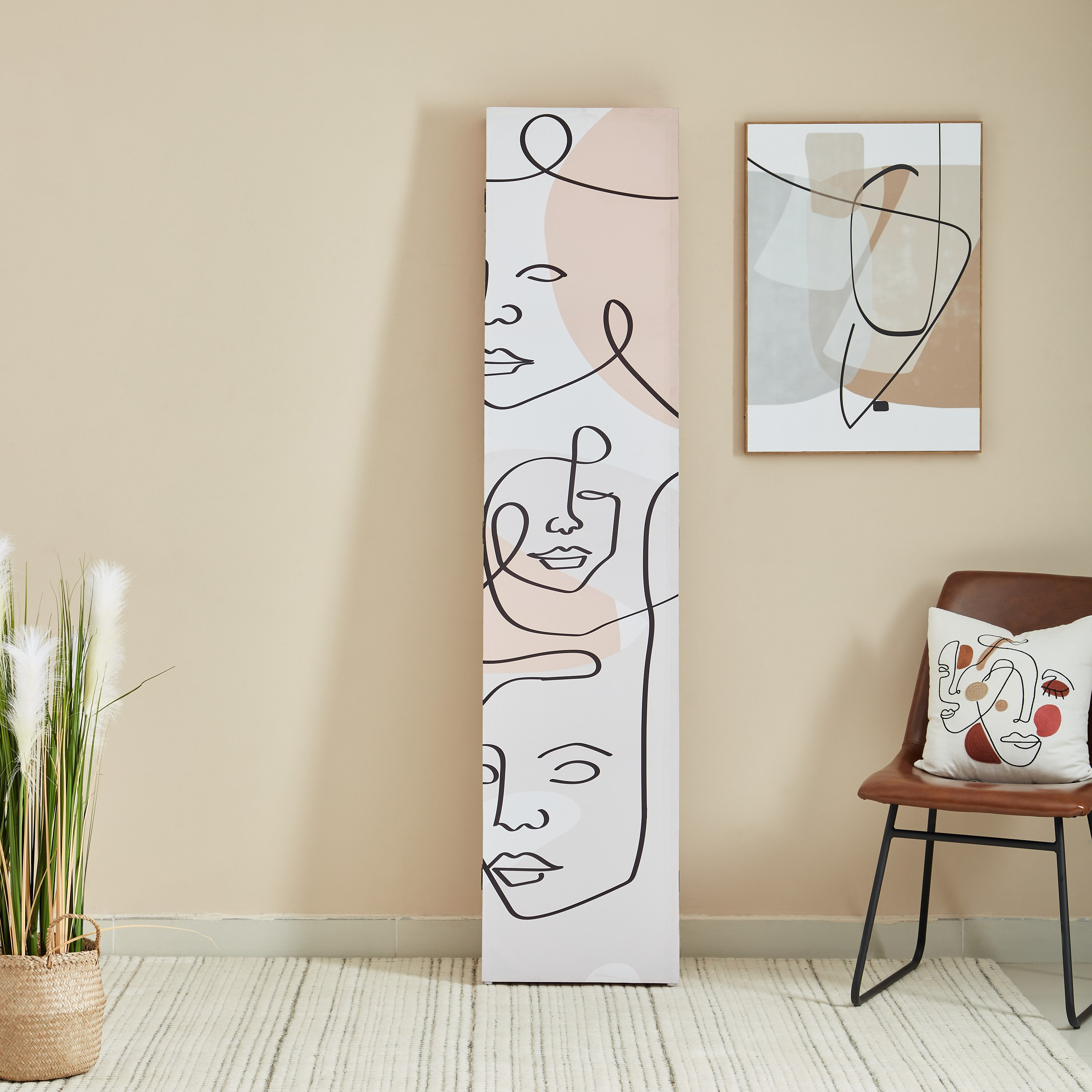 شاشة قابلة للطي 5 ألواح بطبعات وجه من بترا - 120 × 3 × 180 سم-PROMO_HB_AE_B1G1_250925-image-2