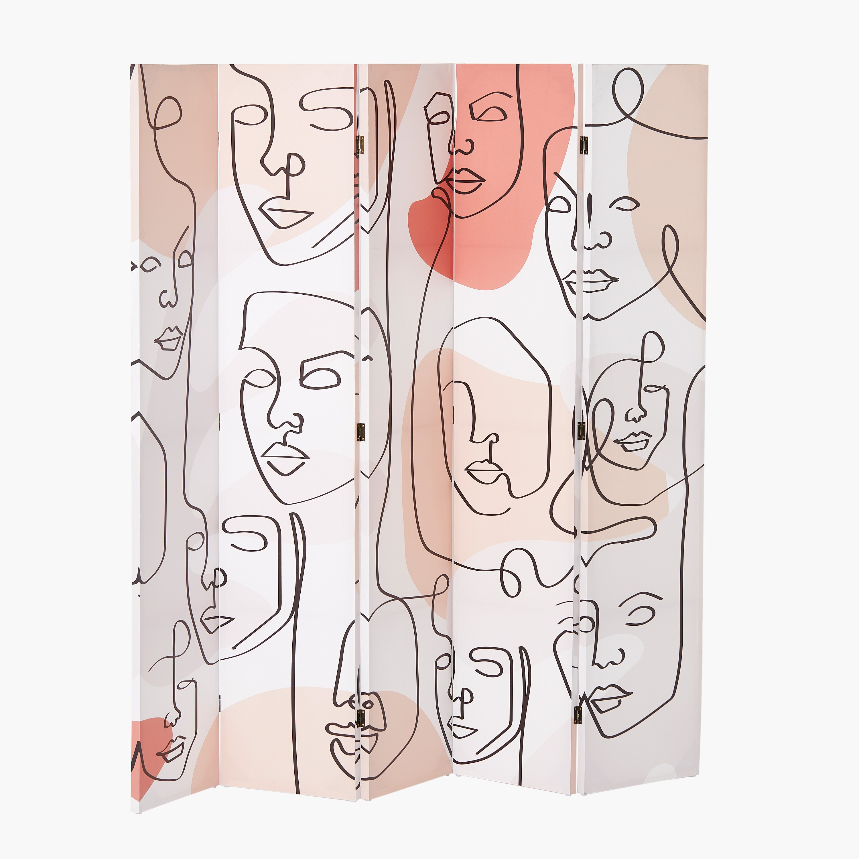 شاشة قابلة للطي 5 ألواح بطبعات وجه من بترا - 120 × 3 × 180 سم-PROMO_HB_AE_B1G1_250925-image-6