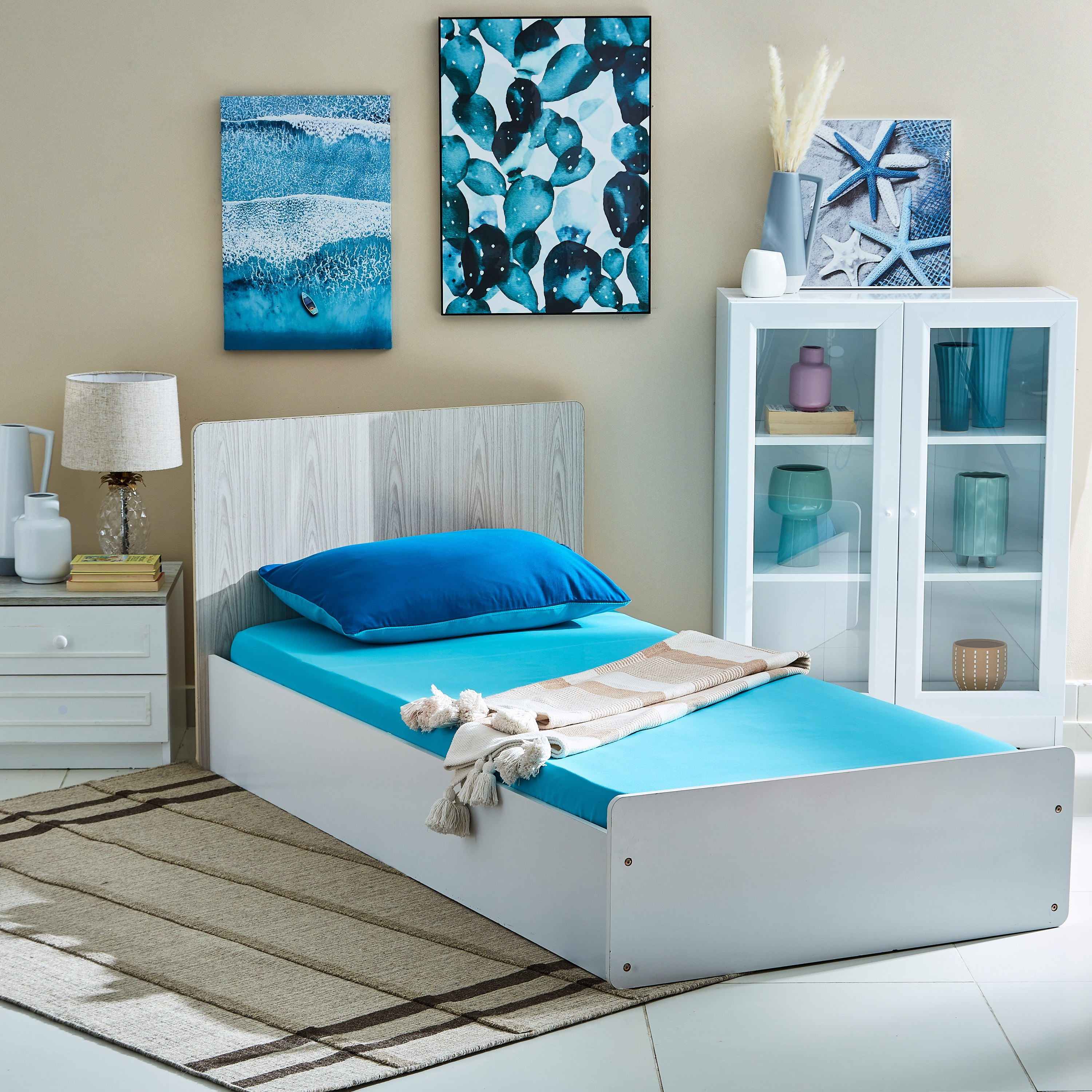 شرشف مطاطي فردي سادة من الألياف الدقيقة من ديربي - 90x190+20 سم-hbxhomeware-hbxbedroom-image-5