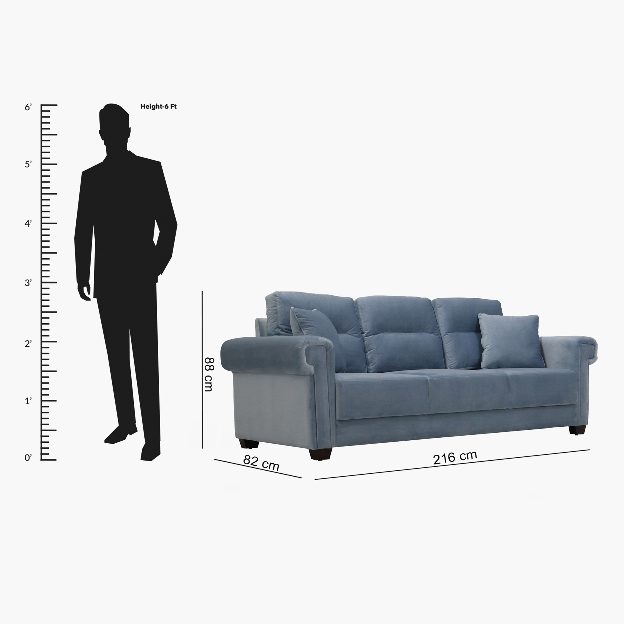 كنبة مخمليّة 3 مقاعد مع وسادتين من جلوري-hbxlivingroom-sofasandarmchairs-sofas-image-5