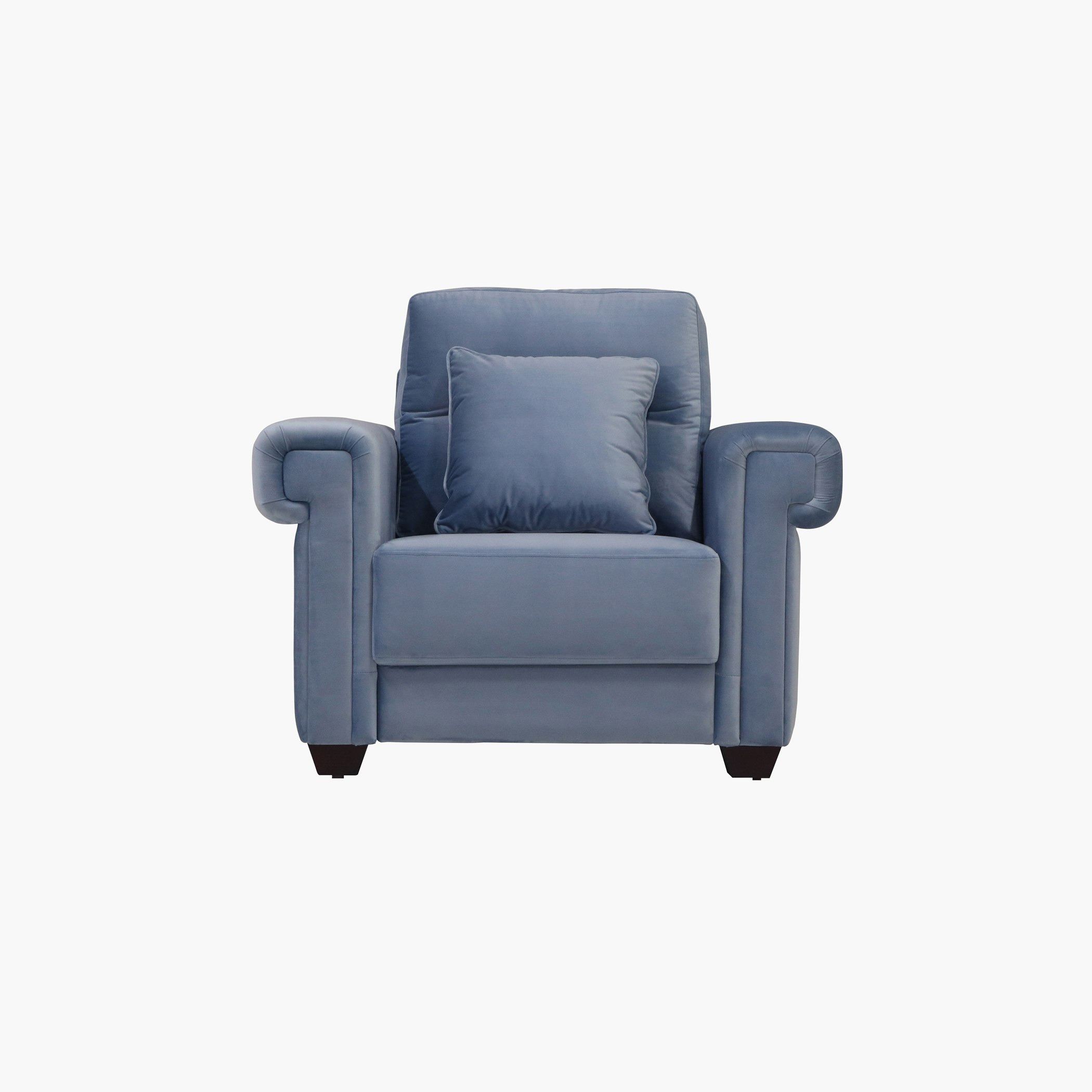 كنبة مخمليّة مقعد واحد مع وسادة من جلوري-hbxlivingroom-sofasandarmchairs-sofas-image-1