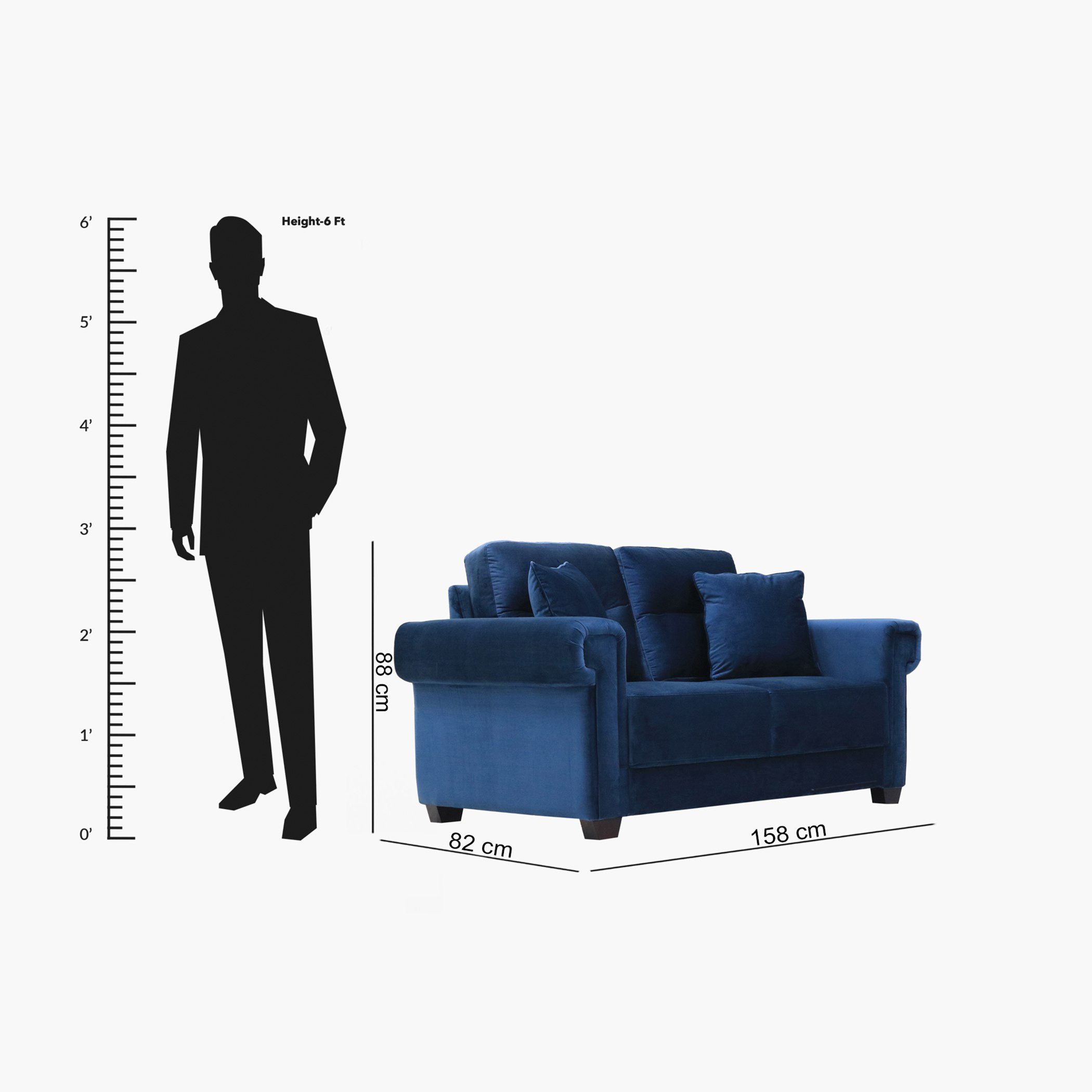 كنبة مخمليّة مقعدين مع وسادتين من جلوري-hbxlivingroom-sofasandarmchairs-sofas-image-5