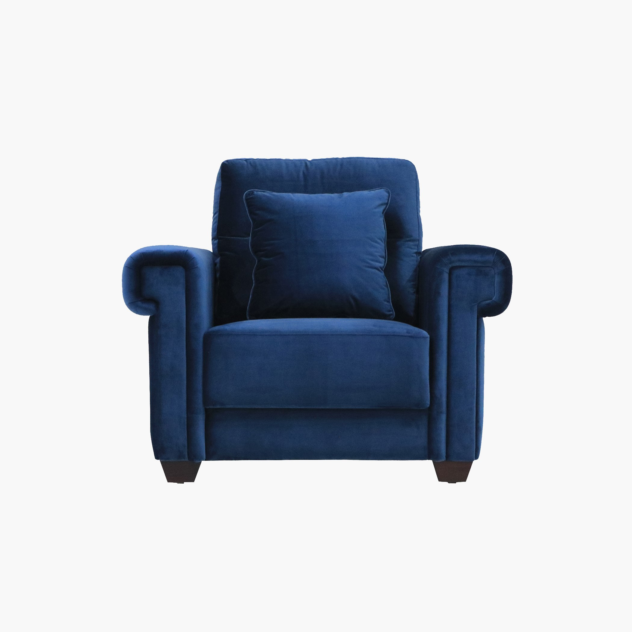 كنبة مخمليّة مقعد واحد مع وسادة من جلوري-hbxlivingroom-sofasandarmchairs-sofas-image-1