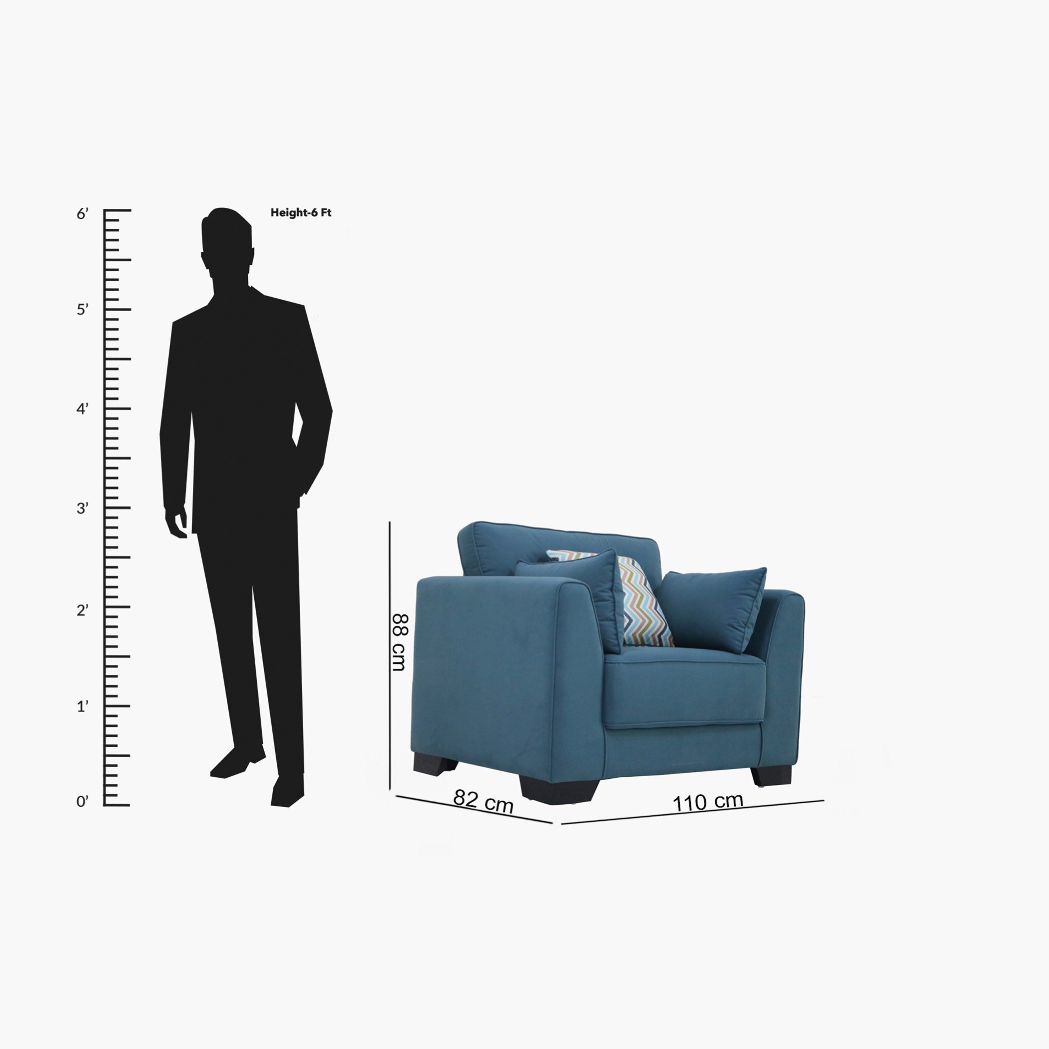 كنبة مخمليّة مقعد واحد مع 3 وسائد من آلينا-hbxlivingroom-sofasandarmchairs-sofas-image-5