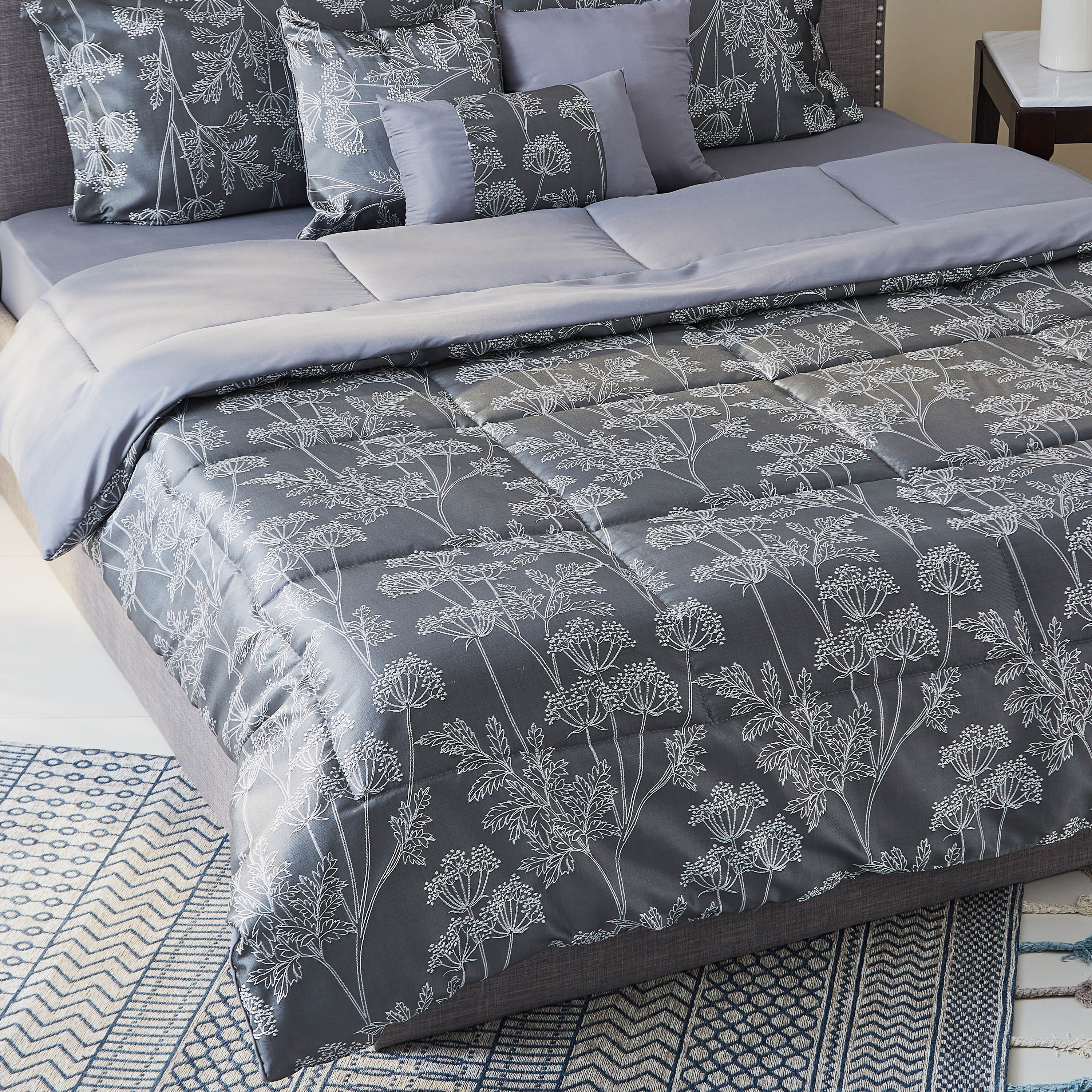 طقم لحاف سوبر كينج جاكار 7 قطع من فاونا - 240x260 سم-hbxhomeware-hbxdecorandfurnishings-image-2