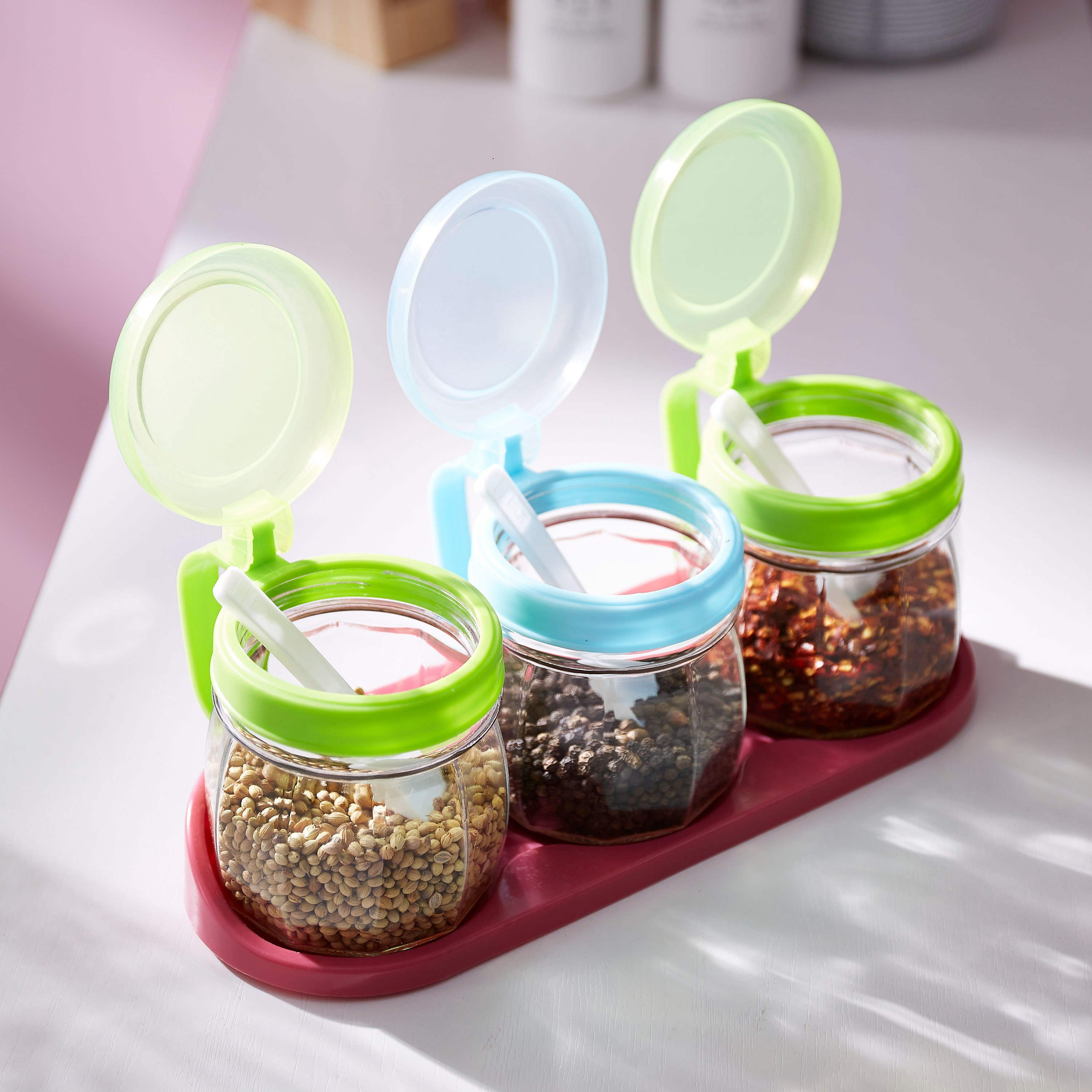 طقم توابل مع صينية - 4 قطع-hbxhomeware-hbxkitchen-image-2