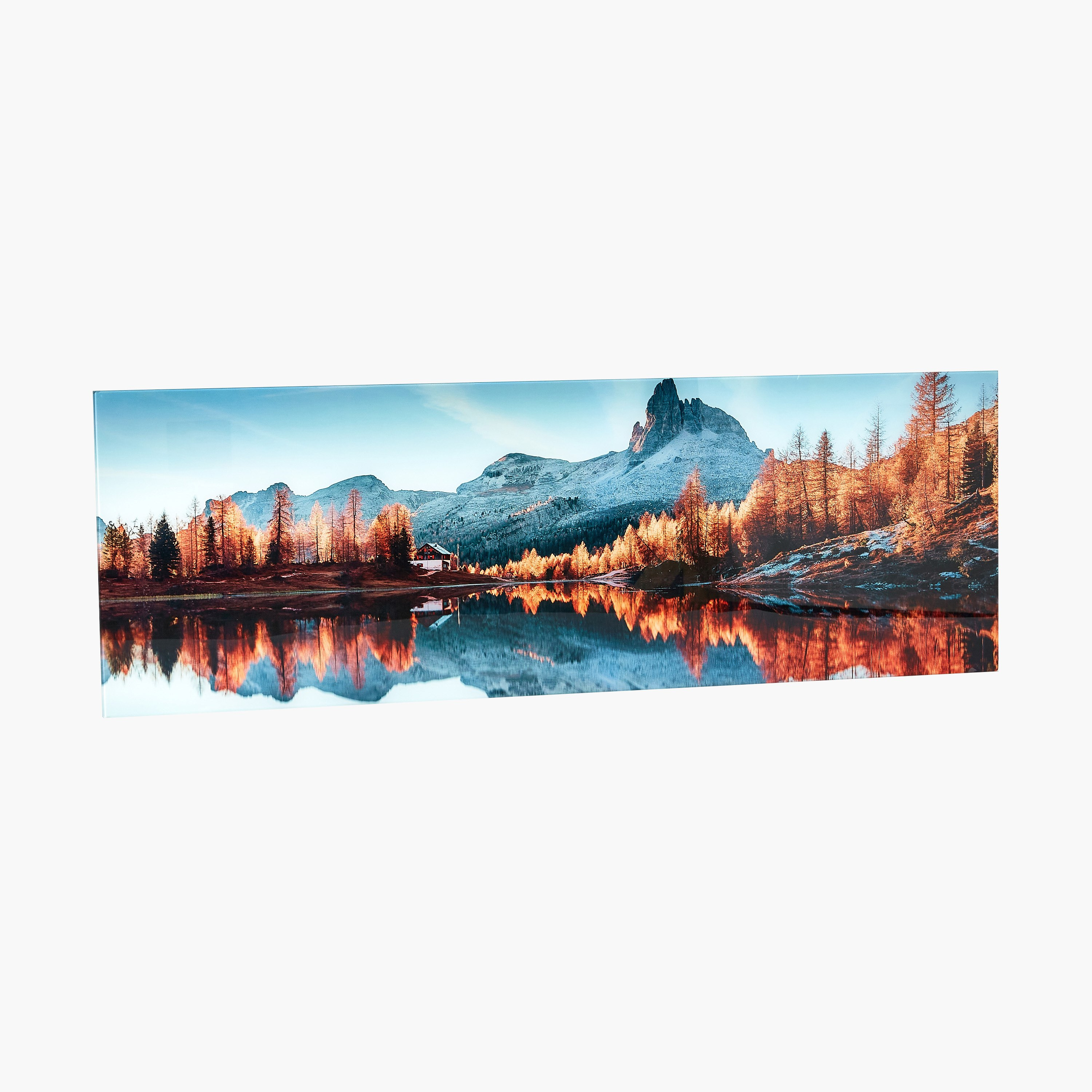 لوحة جدارية من الزجاج المعالج حرارياً لتصميم جبل ونهر من كلود - 120x1x40 سم-hbxhomeware-hbxdecorandfurnishings-image-5