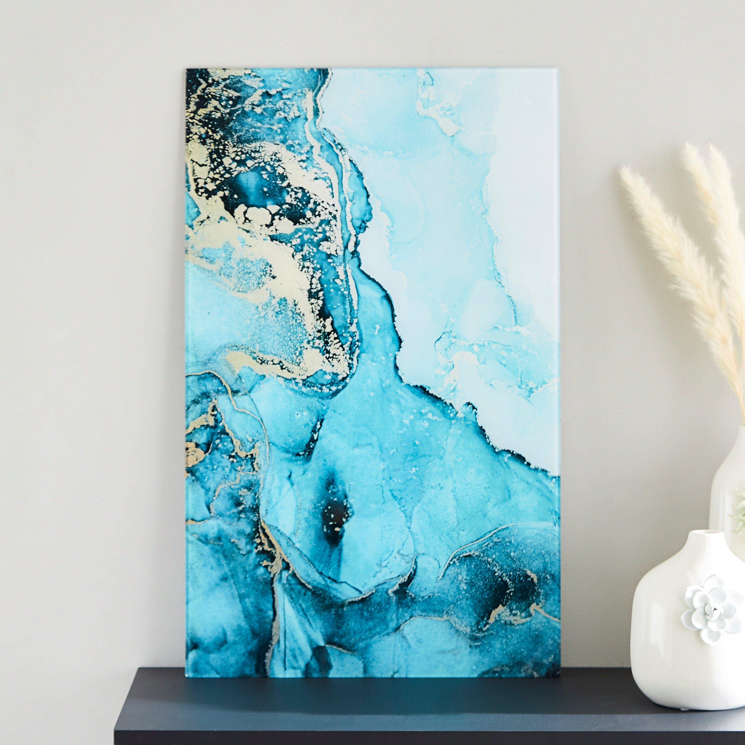 Claude Abstract Tempered Glass Wall Art - 40x1x60 cm-hbxhomeware-hbxdecorandfurnishings-image-1