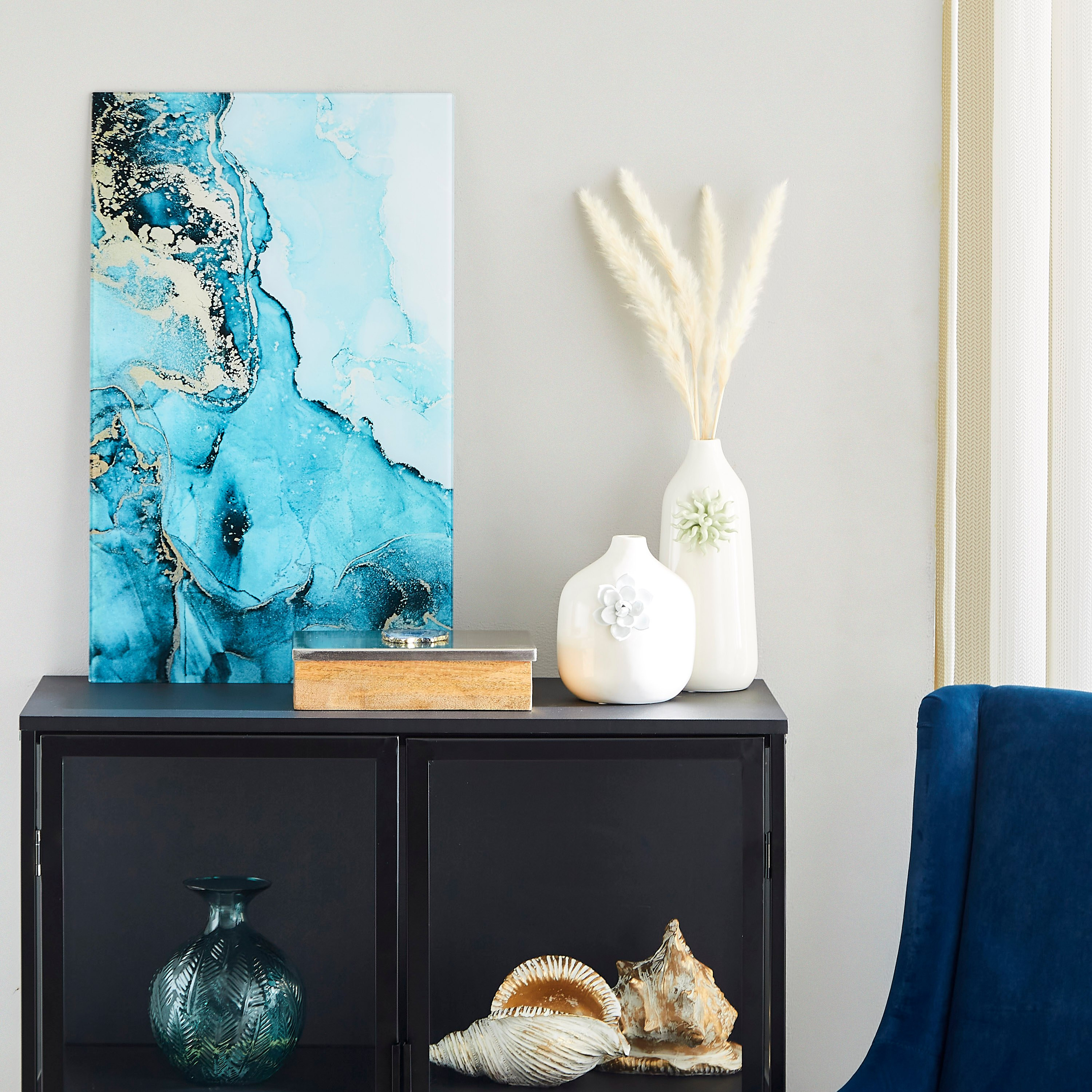 Claude Abstract Tempered Glass Wall Art - 40x1x60 cm-hbxhomeware-hbxdecorandfurnishings-image-4