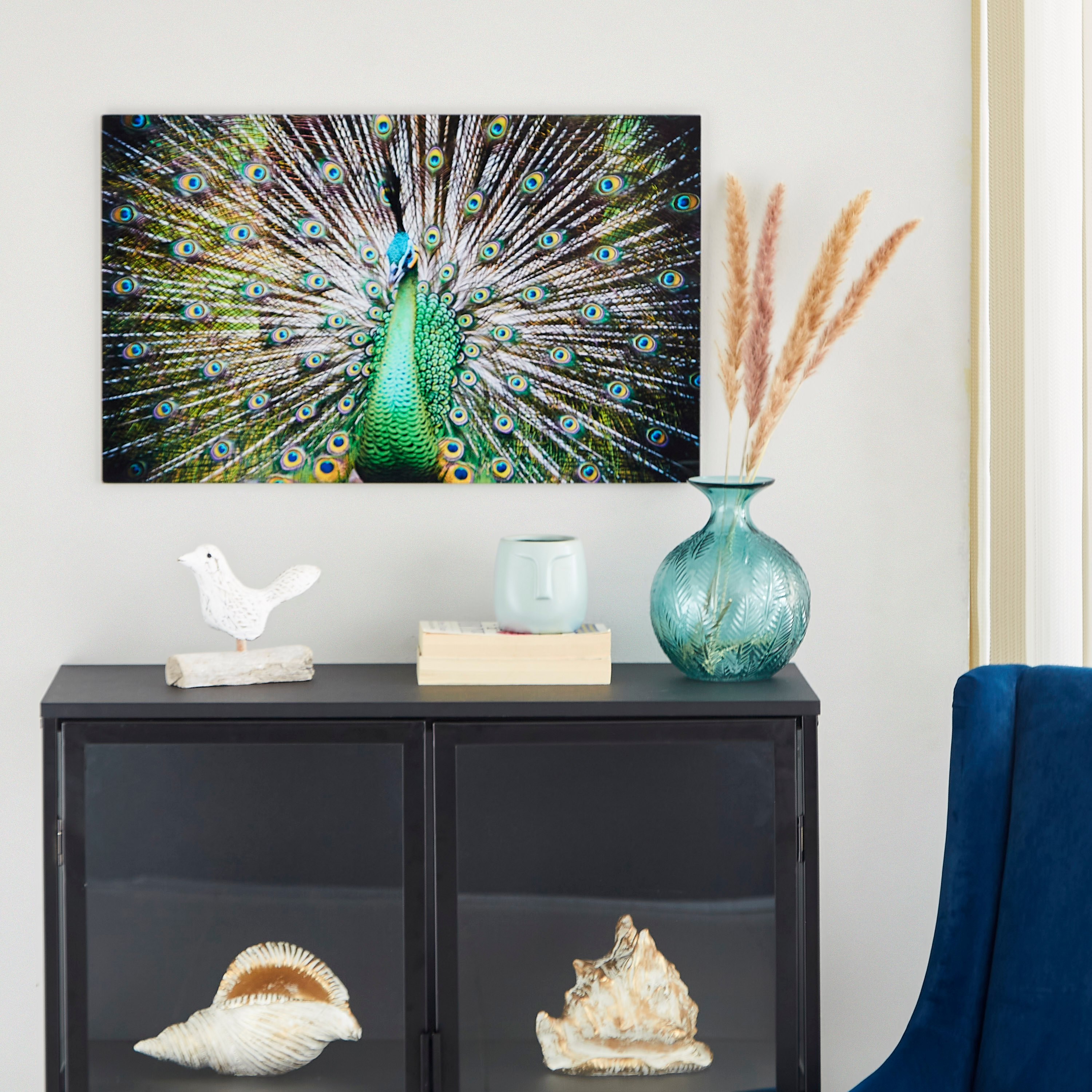 Claude Peacock Tempered Glass Wall Art - 60x1x40 cm-hbxhomeware-hbxdecorandfurnishings-image-4