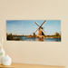 Claude Windmill Tempered Glass Wall Art - 100x1x35 cm-Framed Pictures-thumbnail-1