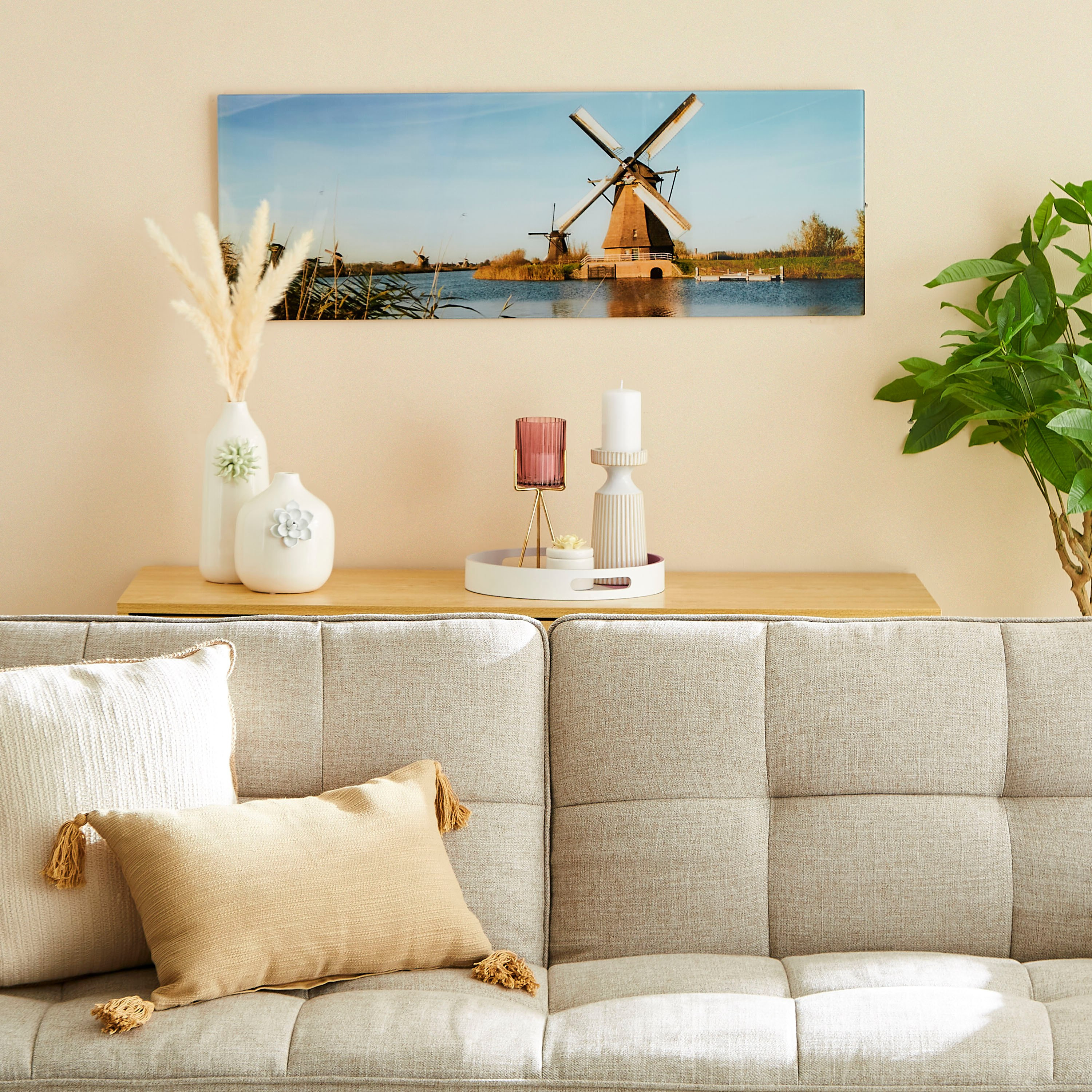 Claude Windmill Tempered Glass Wall Art - 100x1x35 cm-hbxhomeware-hbxdecorandfurnishings-image-4