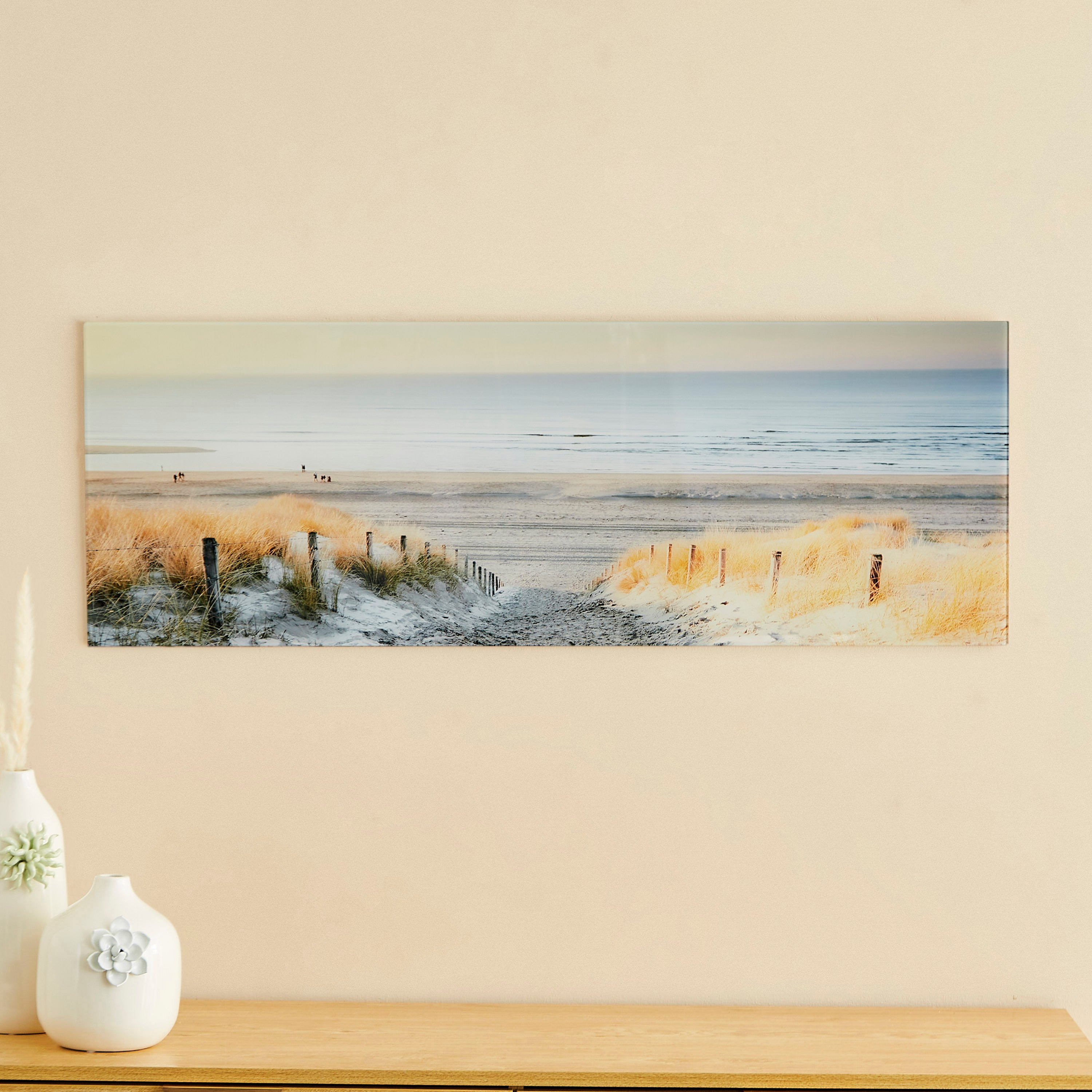 Claude Beach Tempered Glass Wall Art - 100x1x35 cm-PROMO_HB_AE_B1G1_250925-image-1