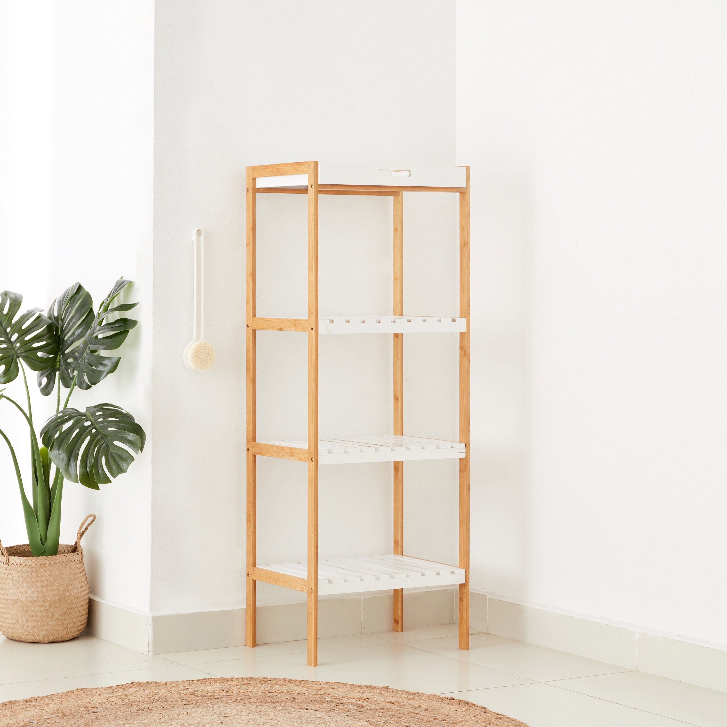 رف تخزين حمام 4 مستويات من لكزس - 45x35x120 سم-hbxbedroom-bedroomaccessories-bedroomstorage-image-1