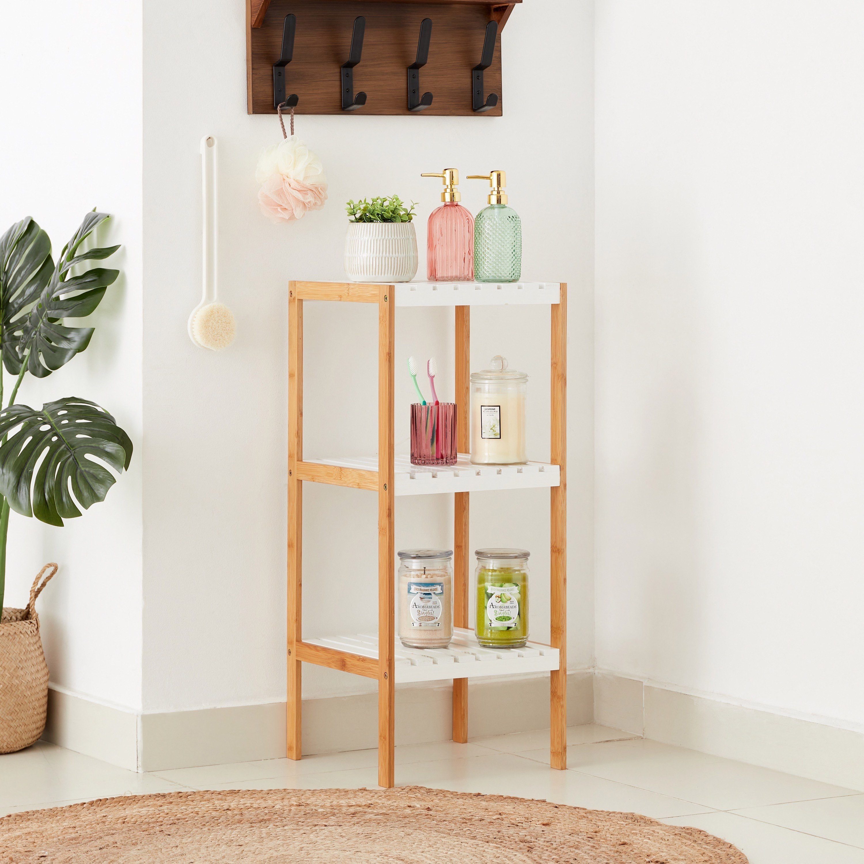 رف تخزين حمّام ثلاث طبقات من لكزس - 33.8x33x79 سم-hbxbedroom-bedroomaccessories-bedroomstorage-image-2