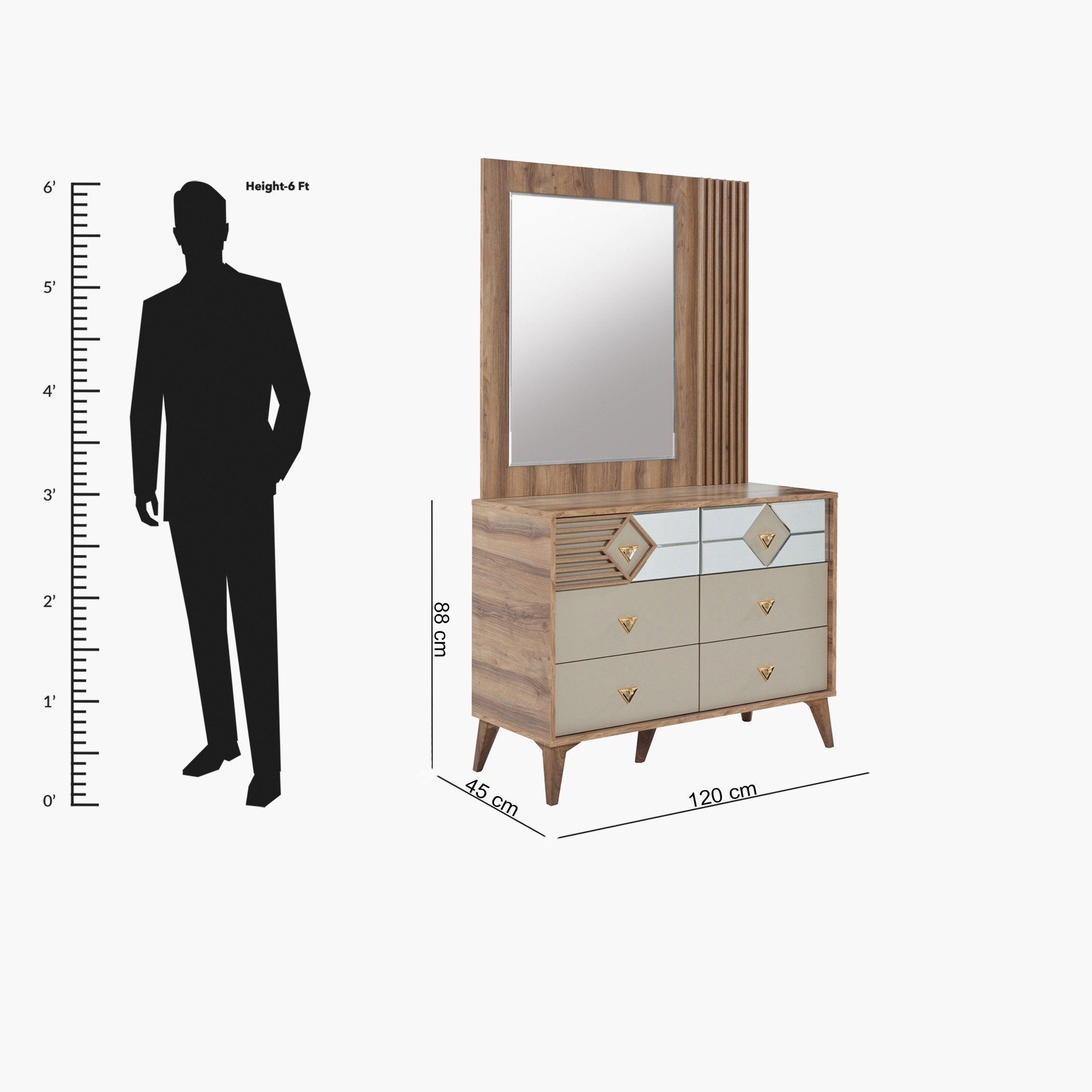طقم غرفة نوم كينج 5 قطع من إفرست - 180x200 سم-hbxbedroom-bedsandbedsets-bedroomsets-king-image-21