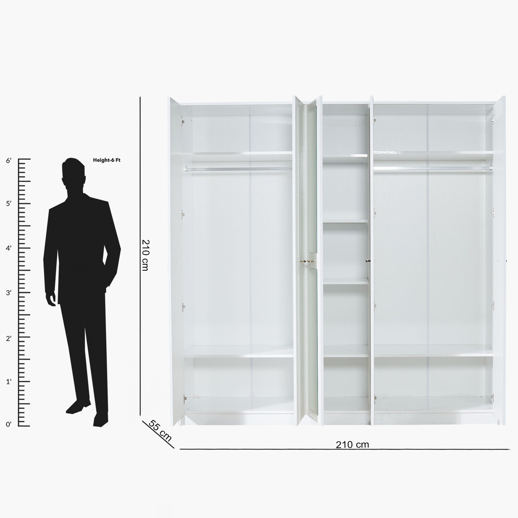 خزانة ملابس 5 أبواب بمرآة من هارلي-hbxfurniture-wardrobes-image-8