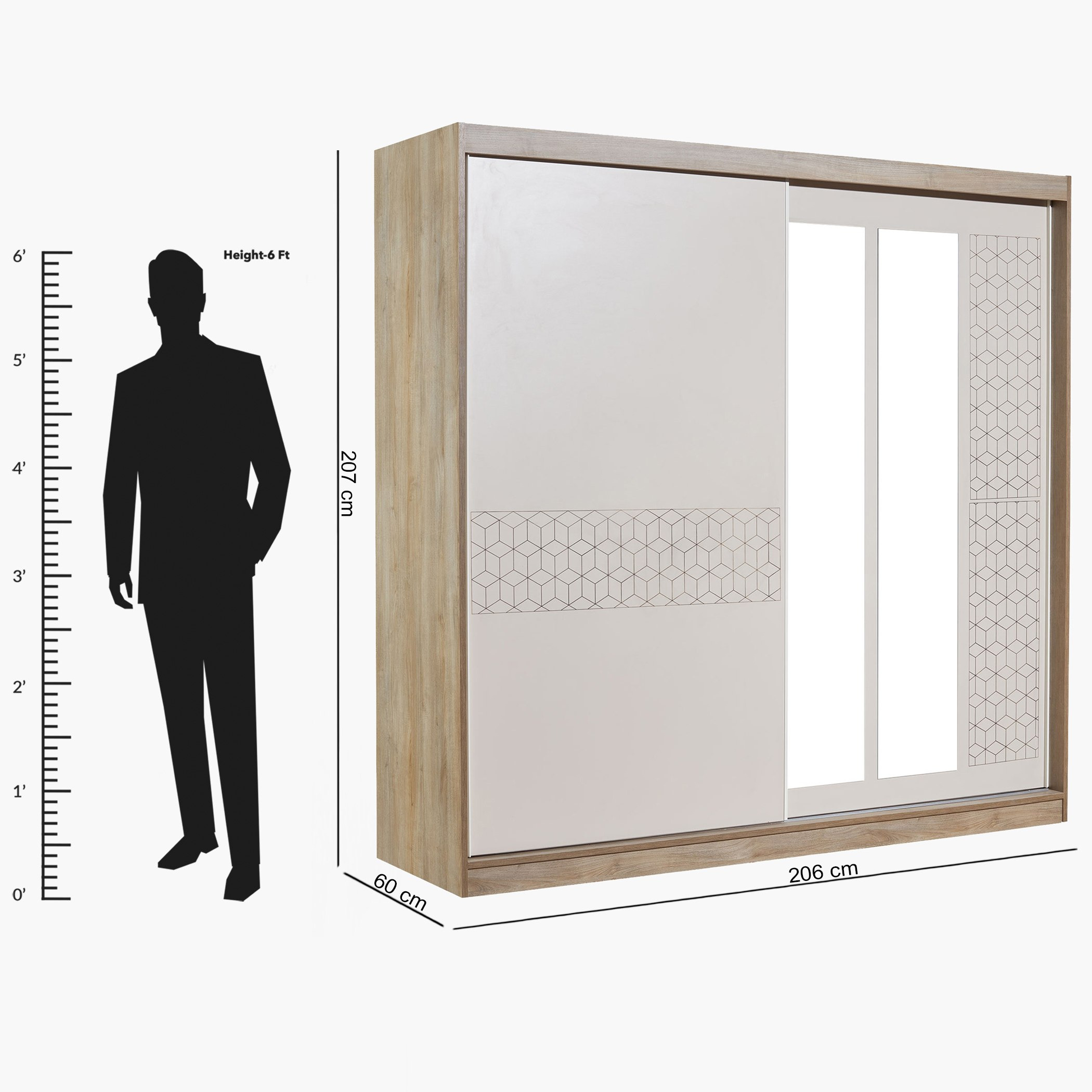 خزانة ملابس بباب انزلاقي مع مرآة من باندورا-hbxfurniture-wardrobes-image-8