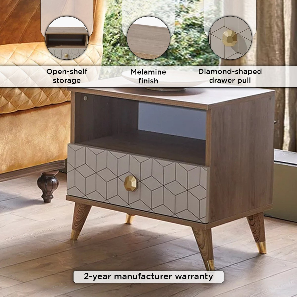 طاولة جانبيّة بدرج من باندورا-hbxfurniture-livingroom-endtables-image-4