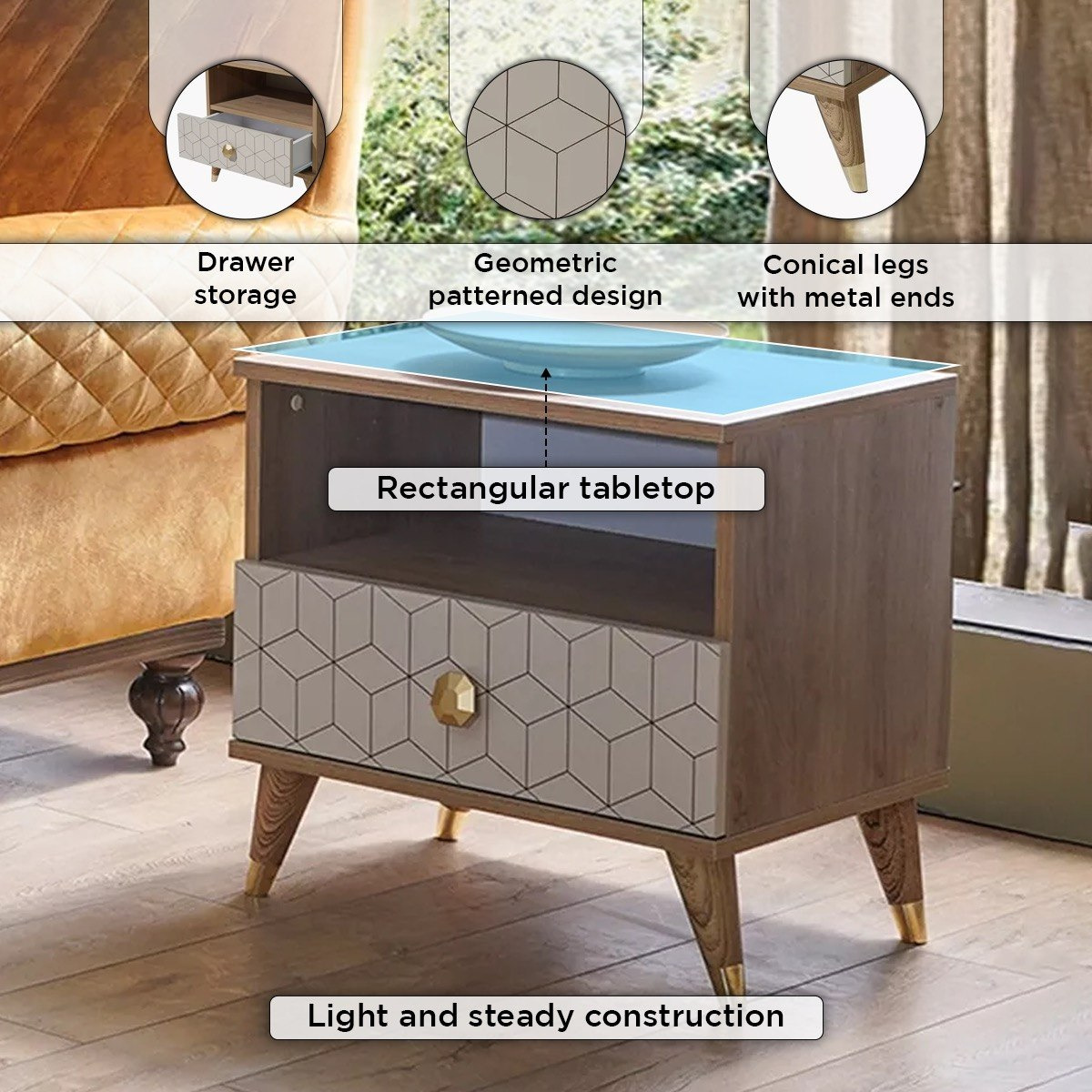 طاولة جانبيّة بدرج من باندورا-hbxfurniture-livingroom-endtables-image-5