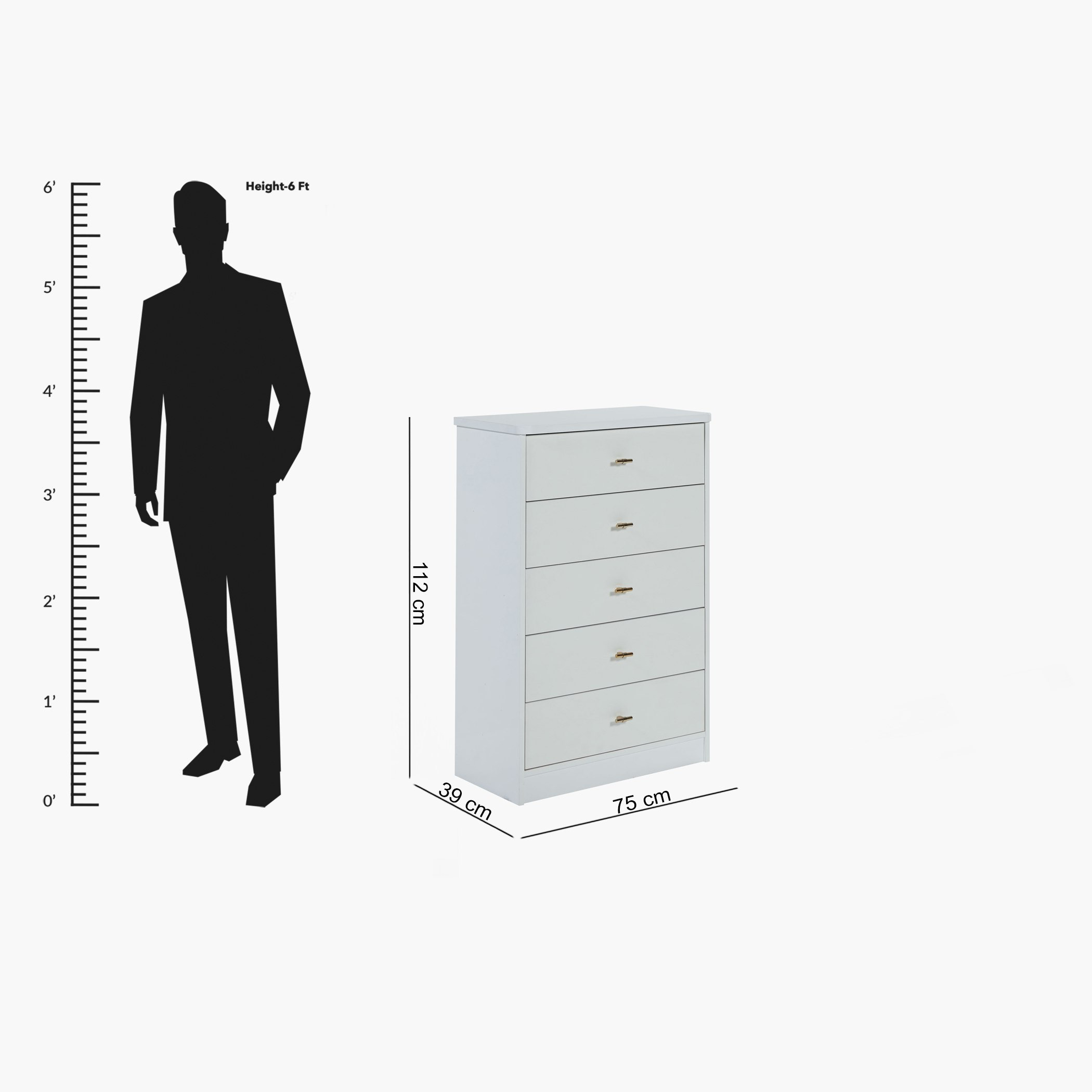 وحدة تخزين 5 أدراج من هارلي-hbxfurniture-dressersandchests-chestofdrawers-image-6