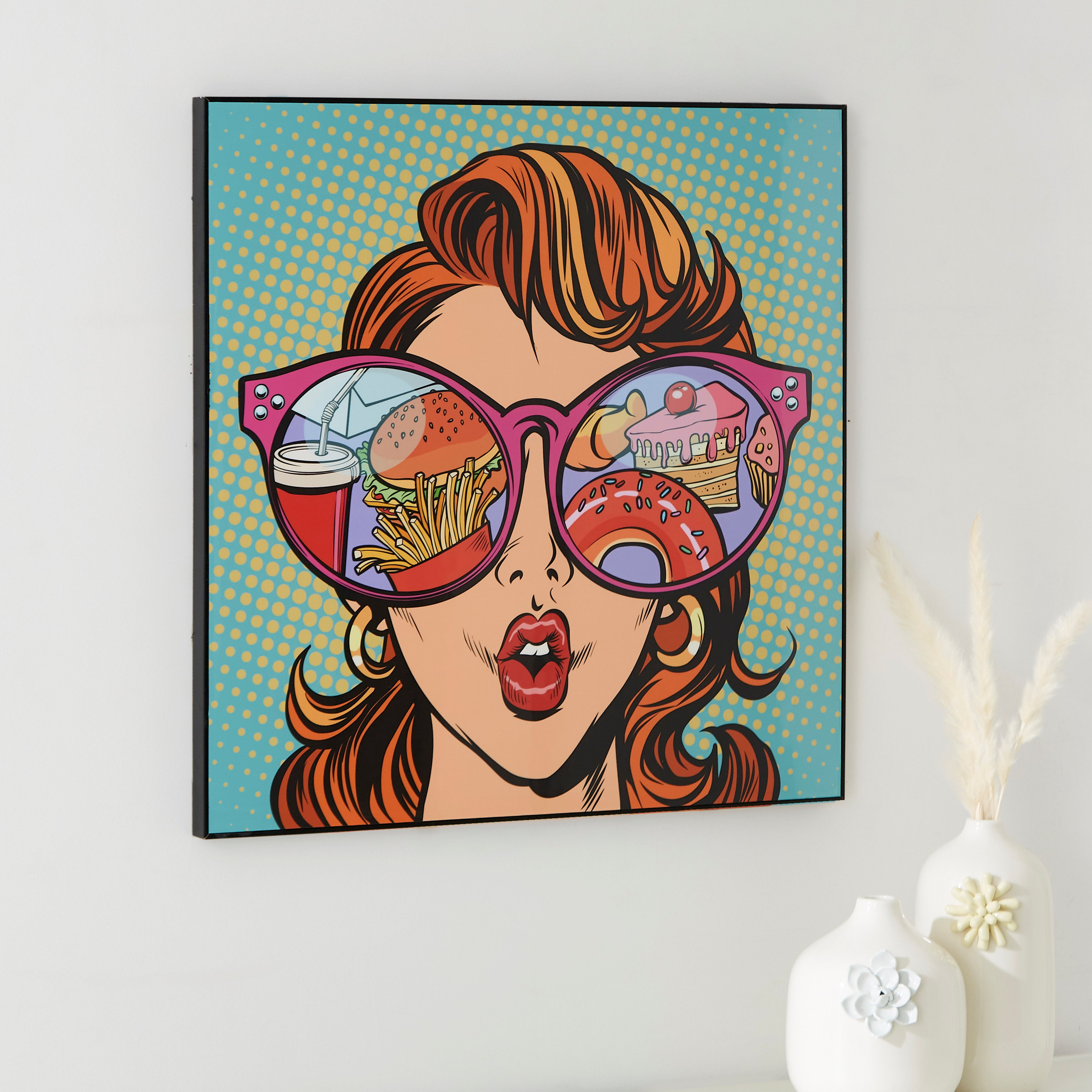 لوحة مؤطّرة لامعة بتصميم سيدة من بيترا - 60x3x60 سم-PROMO_HB_AE_B1G1_250925-image-2