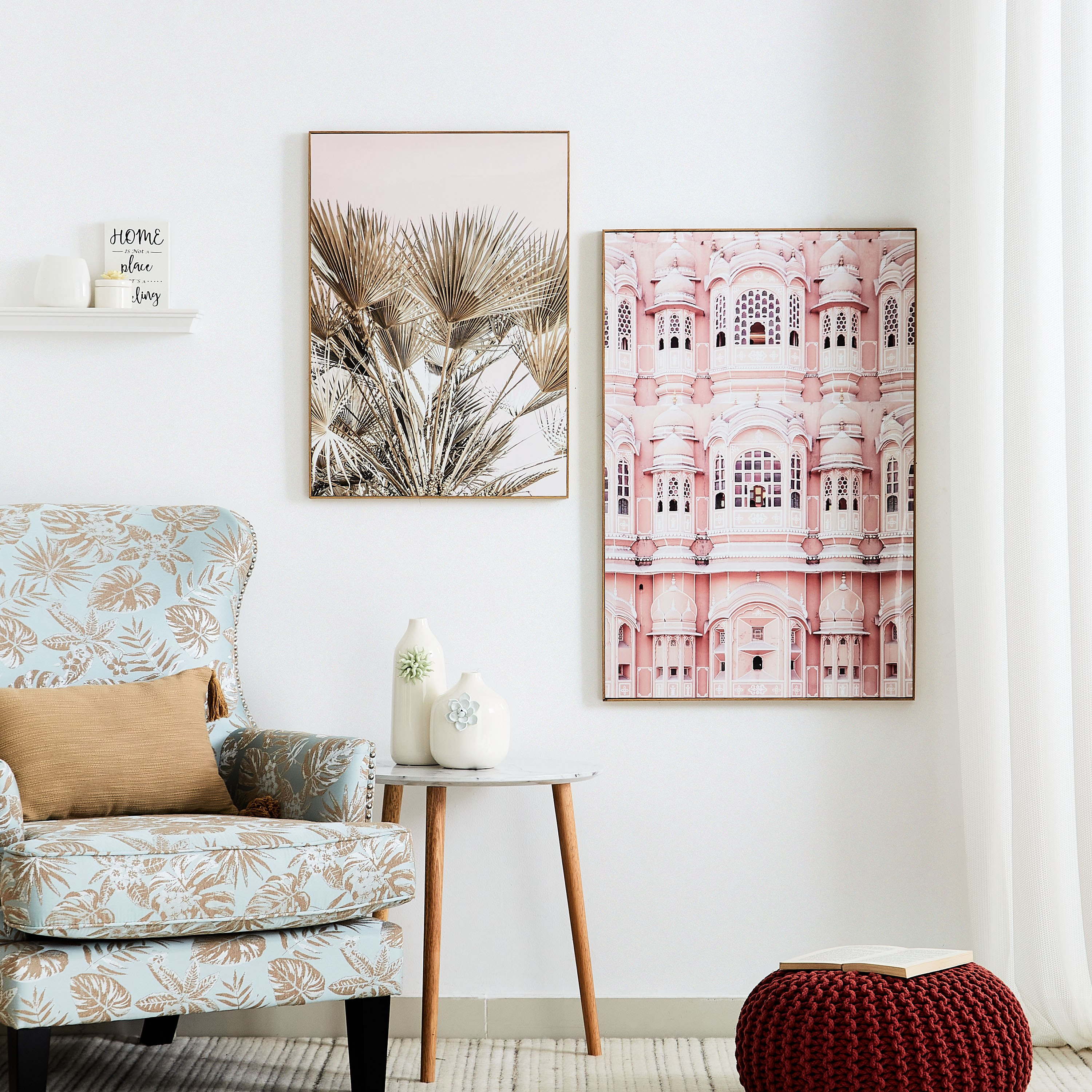 لوحة مؤطّرة إم دي أف بتصميم أوراق شجر من بيترا - 50x3x70 سم-hbxhomeware-hbxdecorandfurnishings-image-4