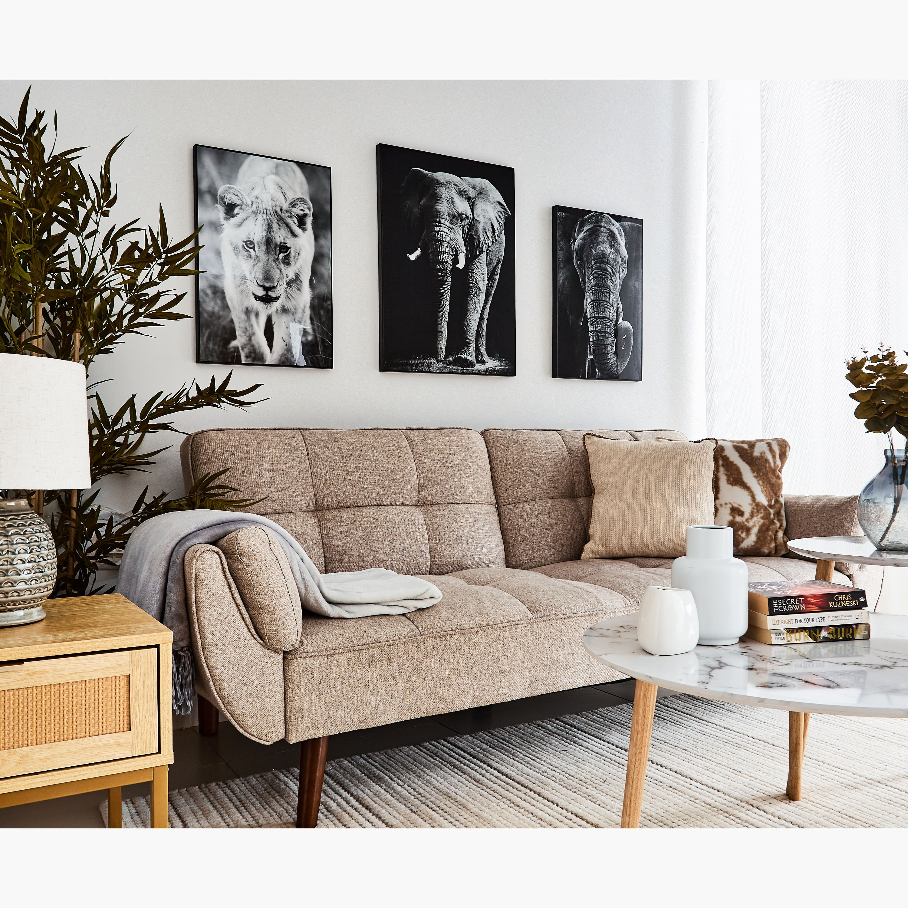 لوحة مؤطّرة إم دي أف بتصميم فيل من بيترا - 50x3x70 سم-hbxhomeware-hbxdecorandfurnishings-image-4
