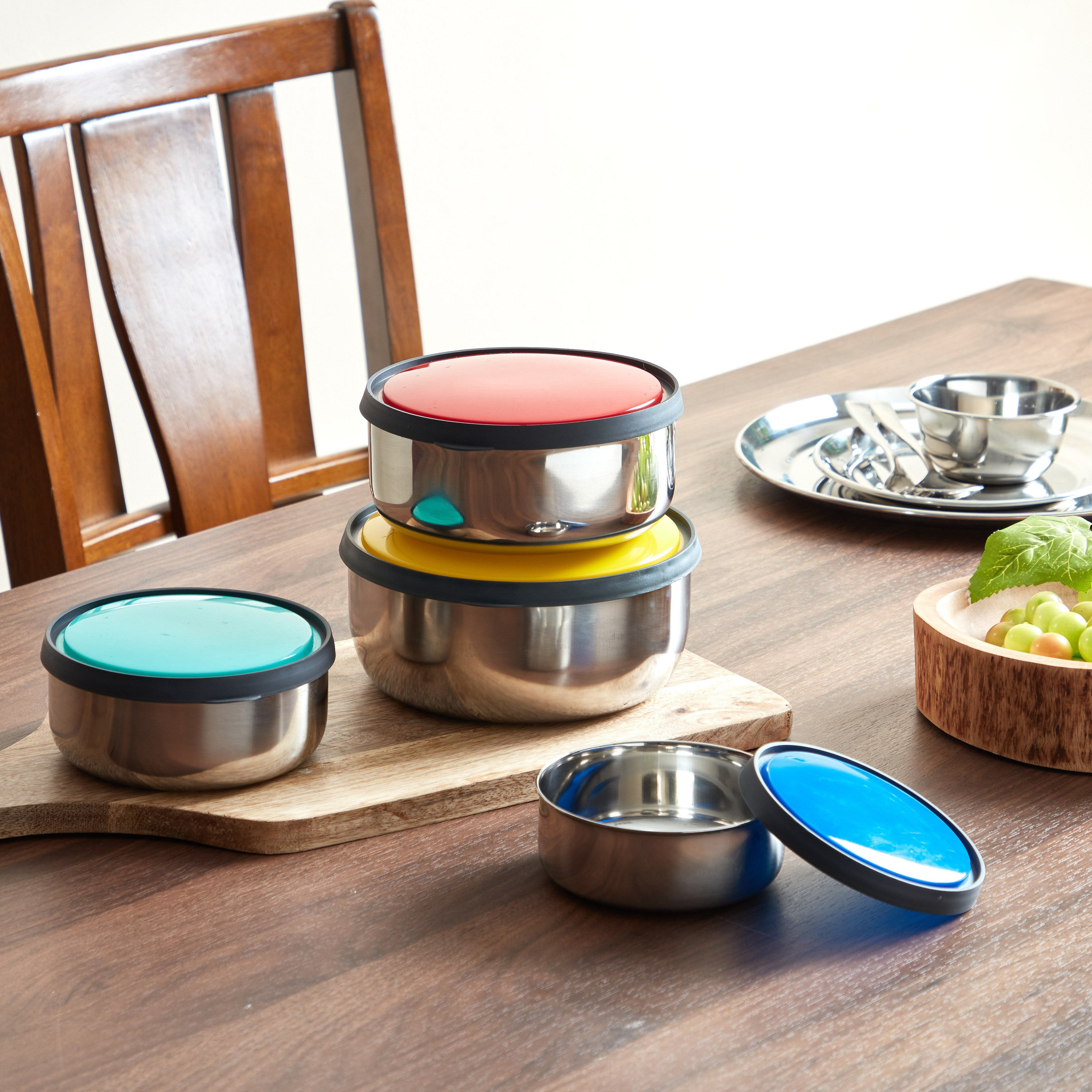 طقم تخزين طعام من الستانلس ستيل - 8 قطع من بريميا-hbxhomeware-hbxkitchen-image-6