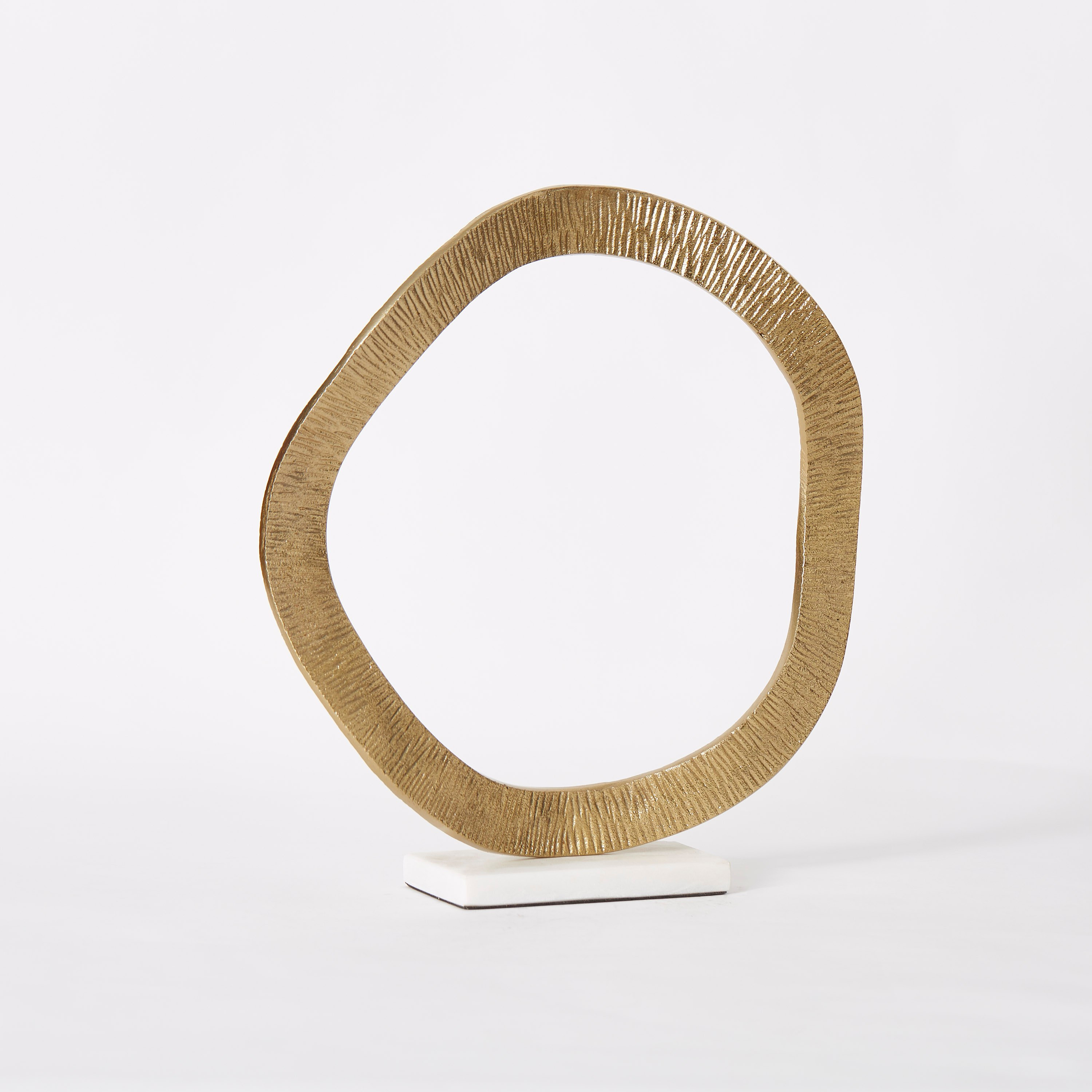 Inaara Metal Disc Abstract Sculpture - 26x10x40 cm-hbxhomeware-homedecor-figurinesandornaments-image-5
