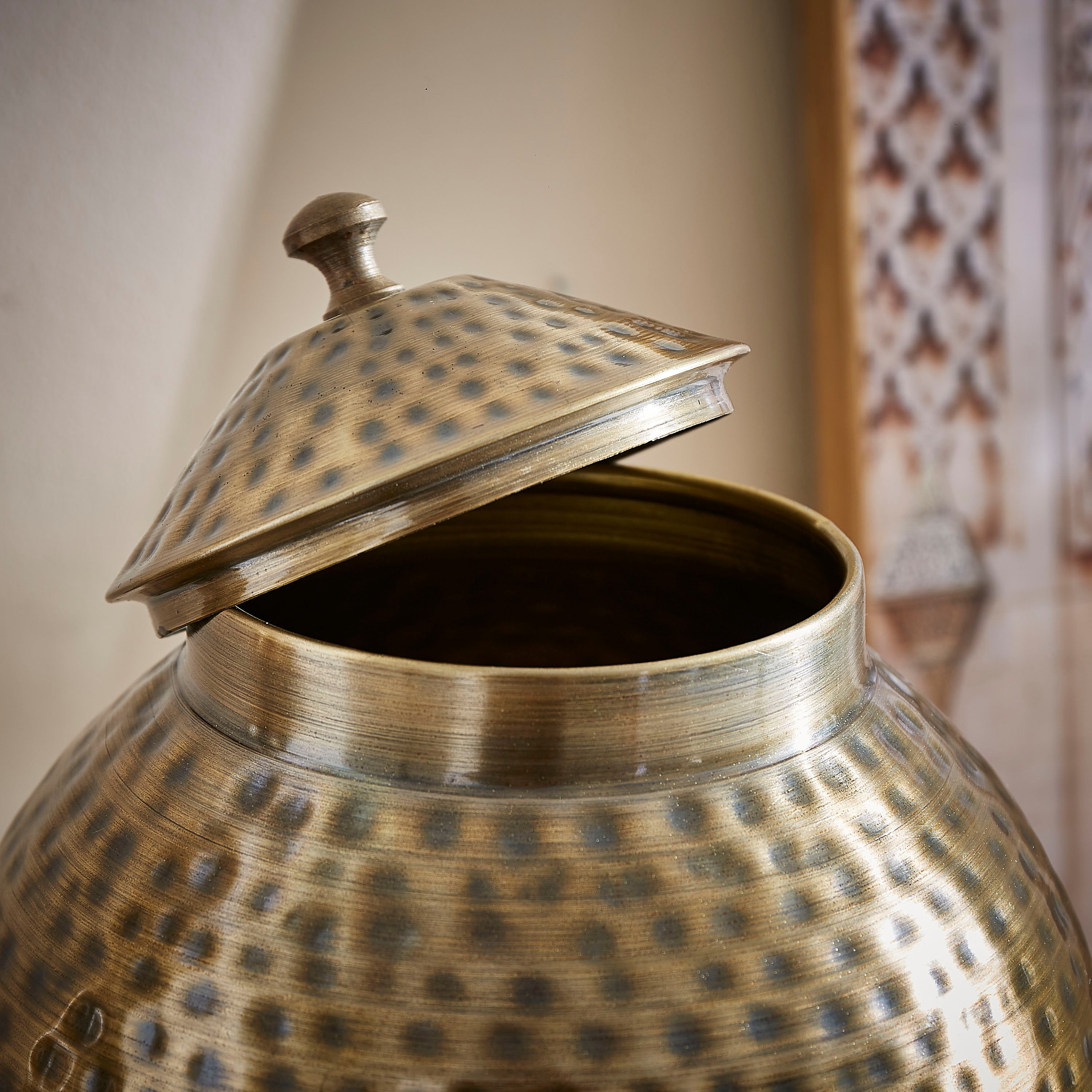 Inaara Metal Textured Floor Jar - 20x20x60 cm-PROMO_HB_AE_B1G1_250925-image-3
