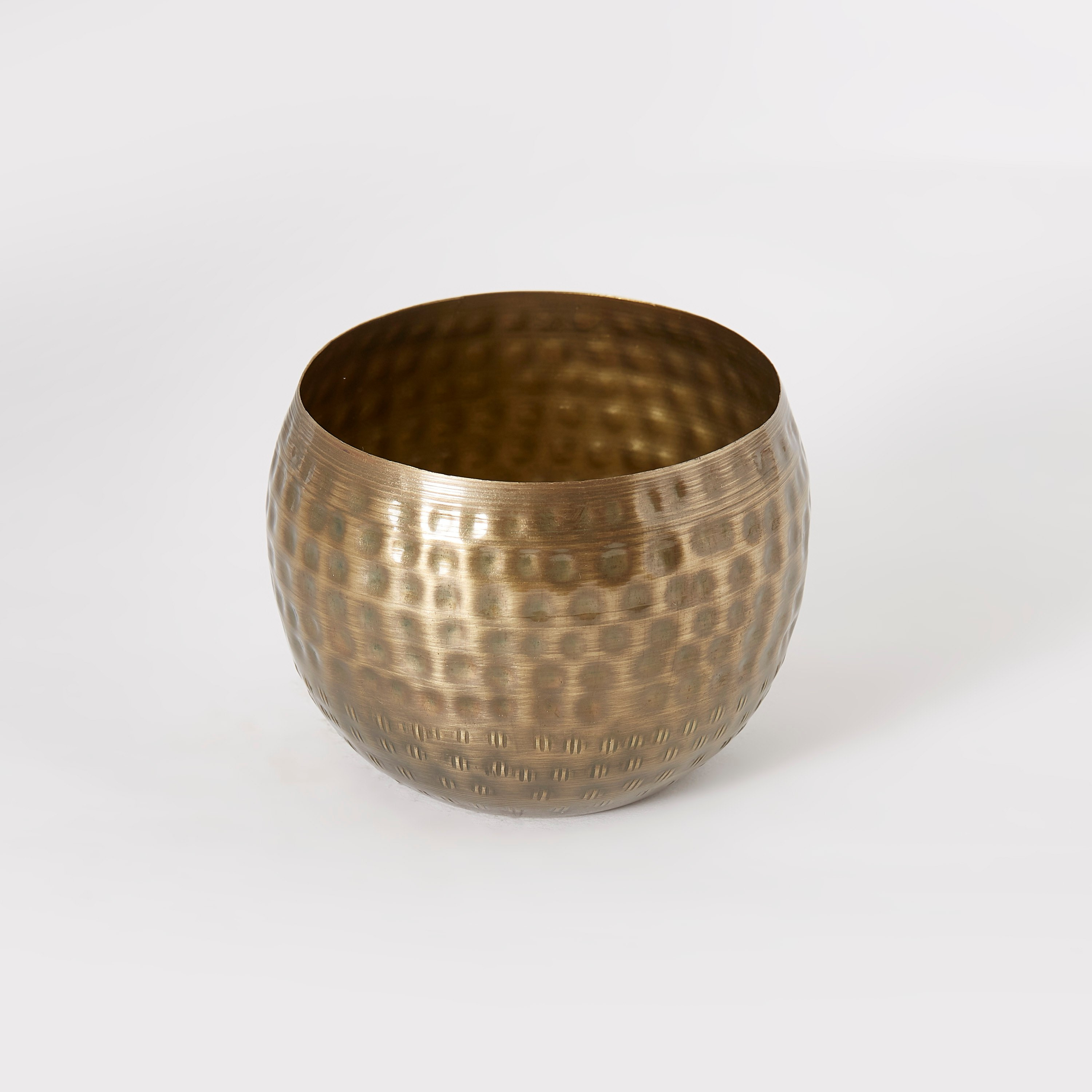 حامل شموع معدني صغير بارز الملمس من إنارة - 12×12×10 سم-hbxlivingroom-decorandaccessories-candleholders-image-5