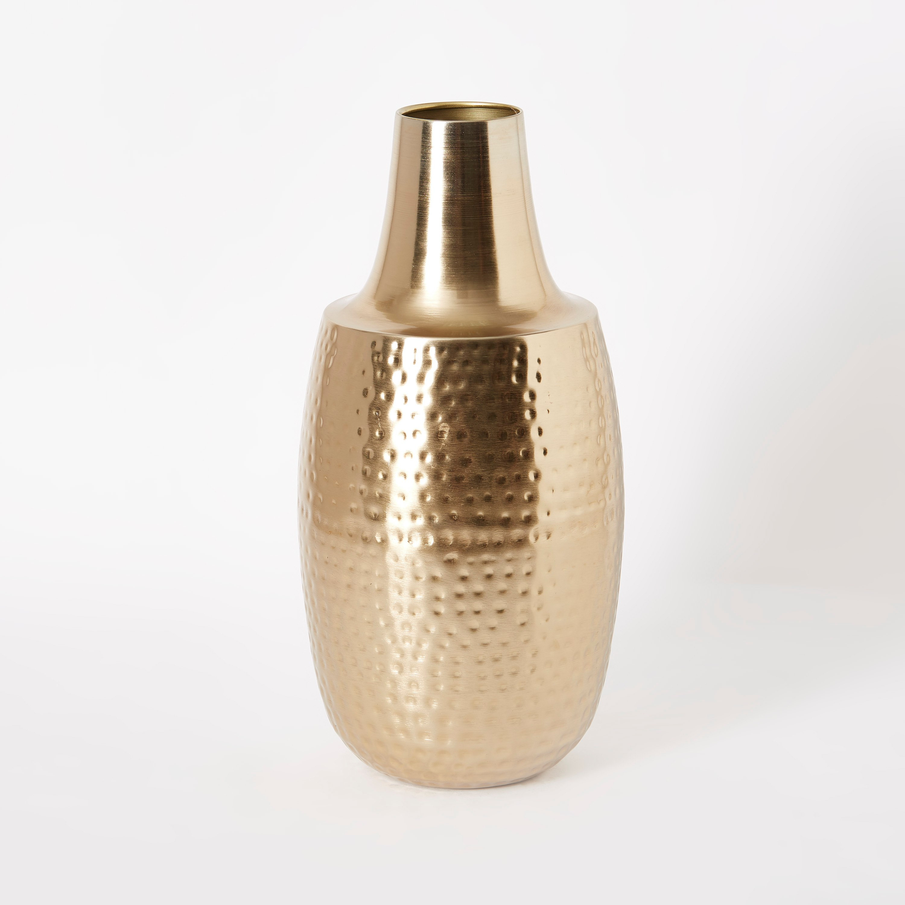 مزهرية بتصميم قارورة معدنية طويلة من إنارة - 20×20×40 سم-hbxbedroom-decorandaccessories-vases-image-5