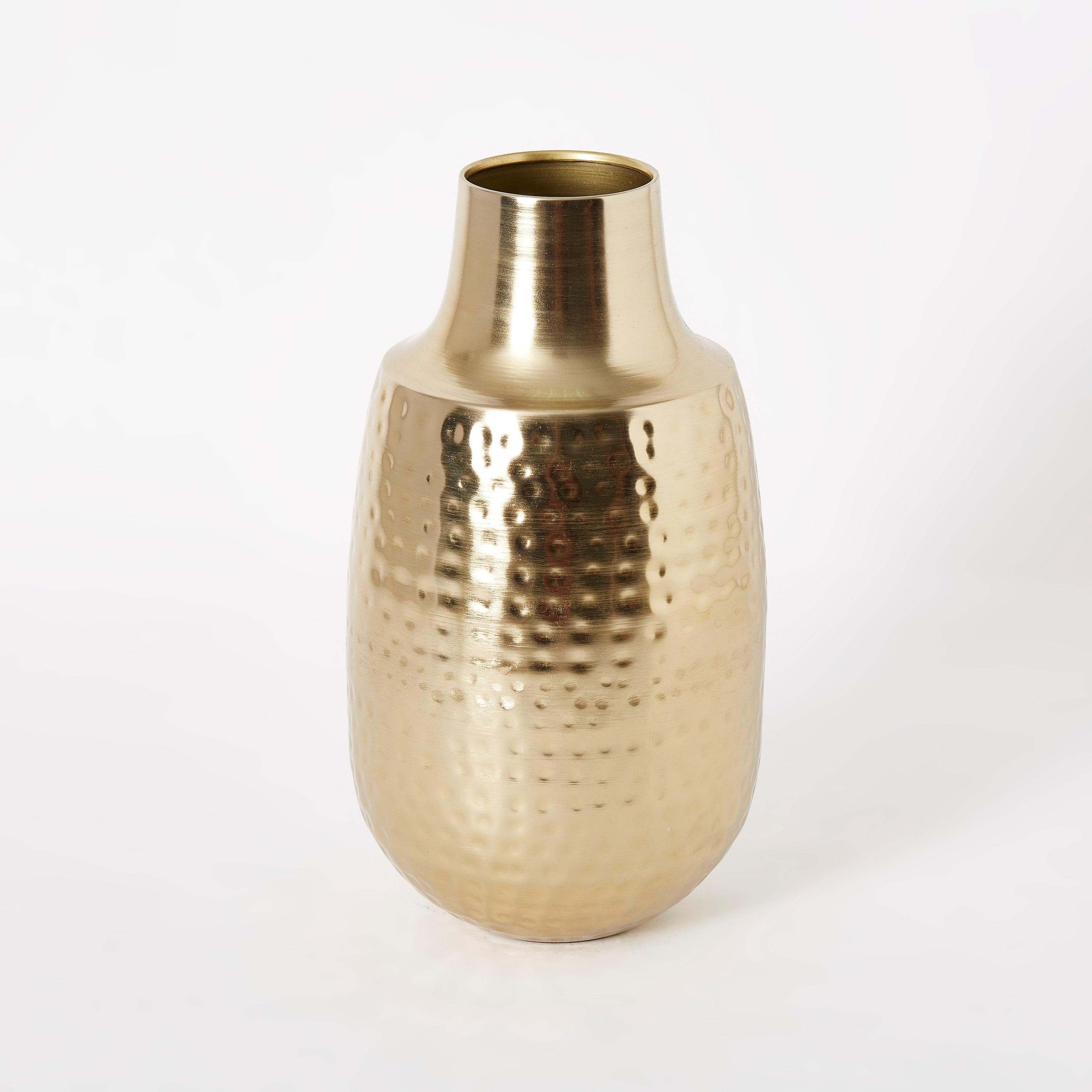 مزهرية صغيرة معدنية على شكل قارورة من إنارة - 17.5x17.5x30 سم-hbxbedroom-decorandaccessories-vases-image-5