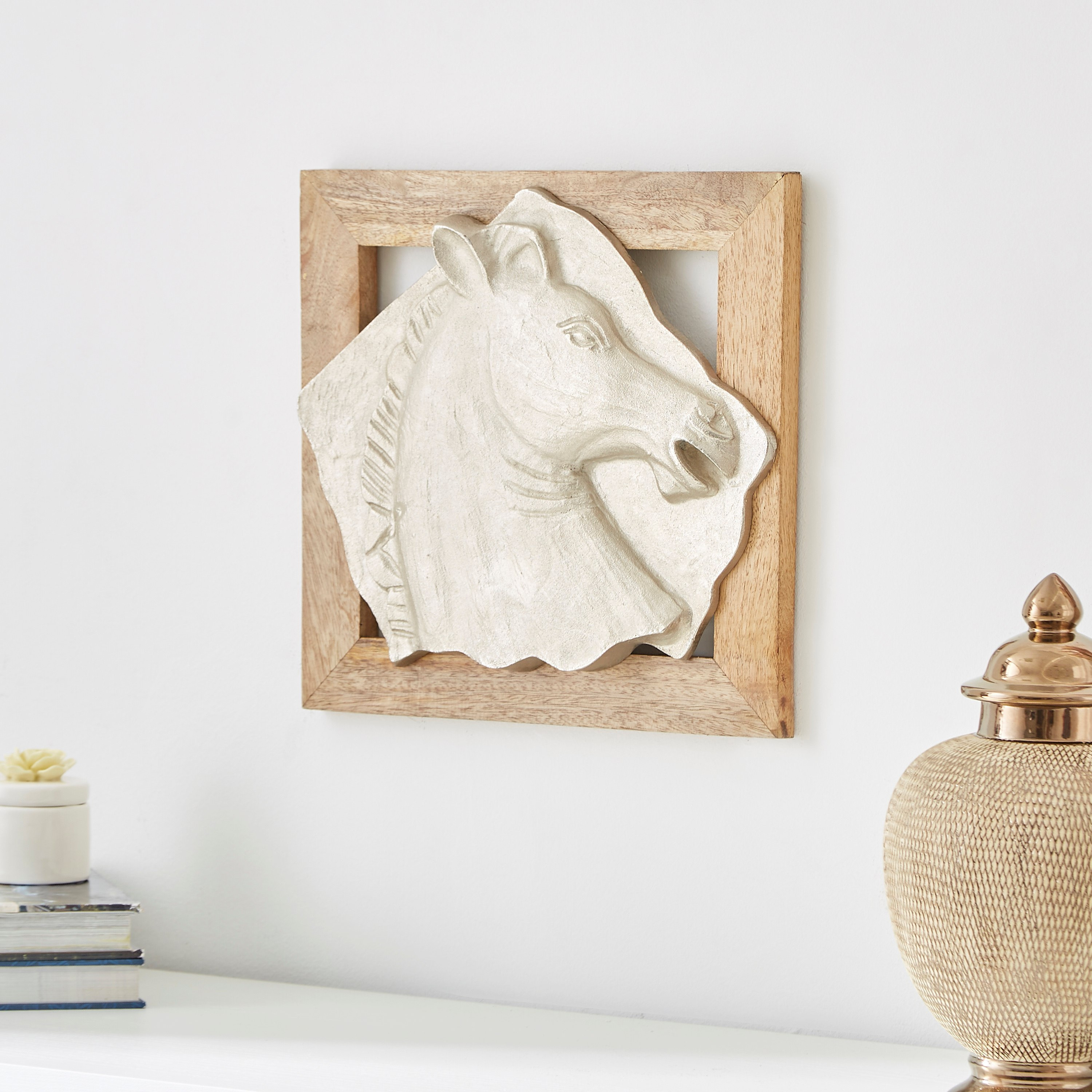 زينة حصان حفريّة معدنيّة من سكاوت - 34x6x31 سم-hbxdiningroom-walldecor-wallart-image-2