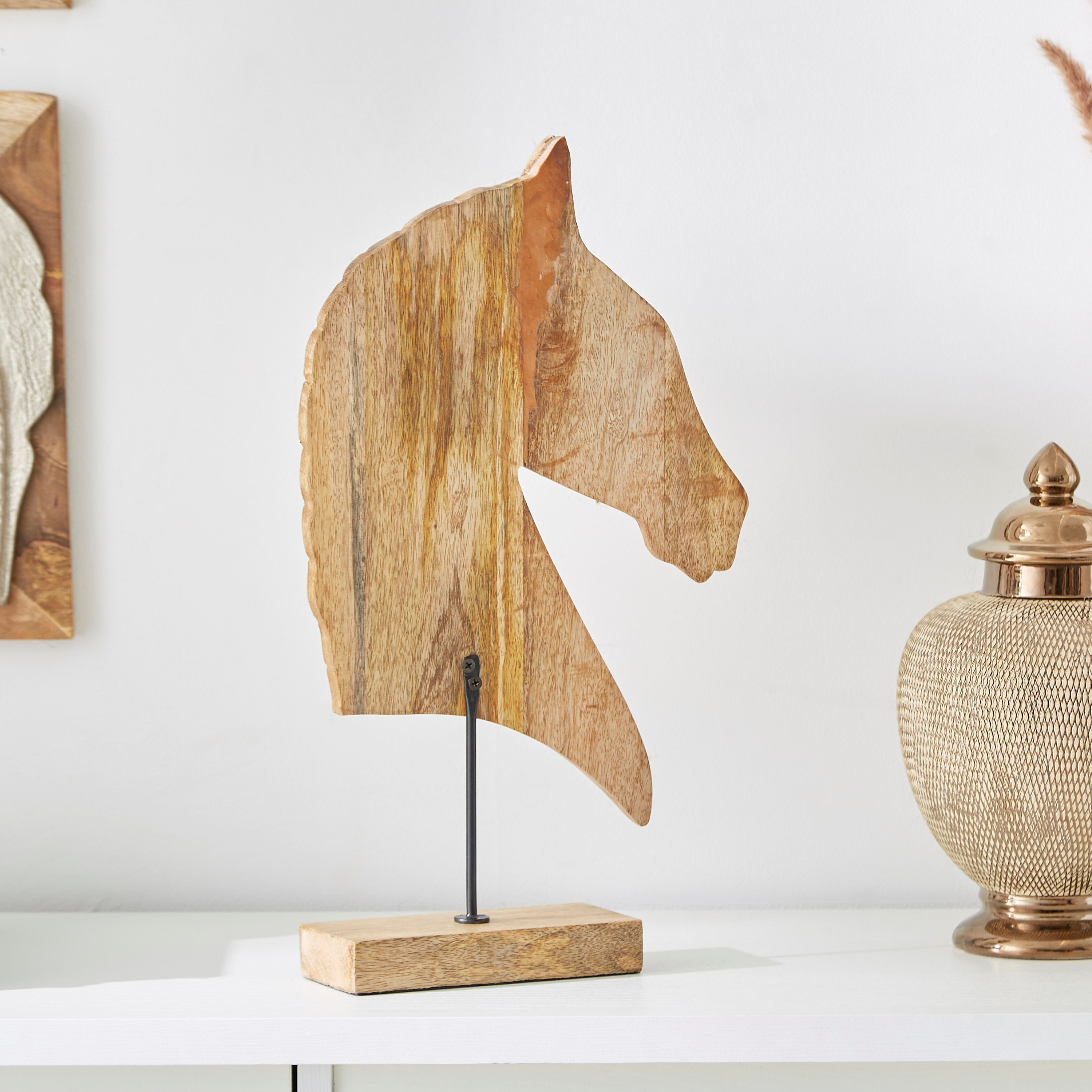 تمثال نصف حصان خشبي من سكاوت - 28x12.5x49 سم-hbxhomeware-homedecor-figurinesandornaments-image-2