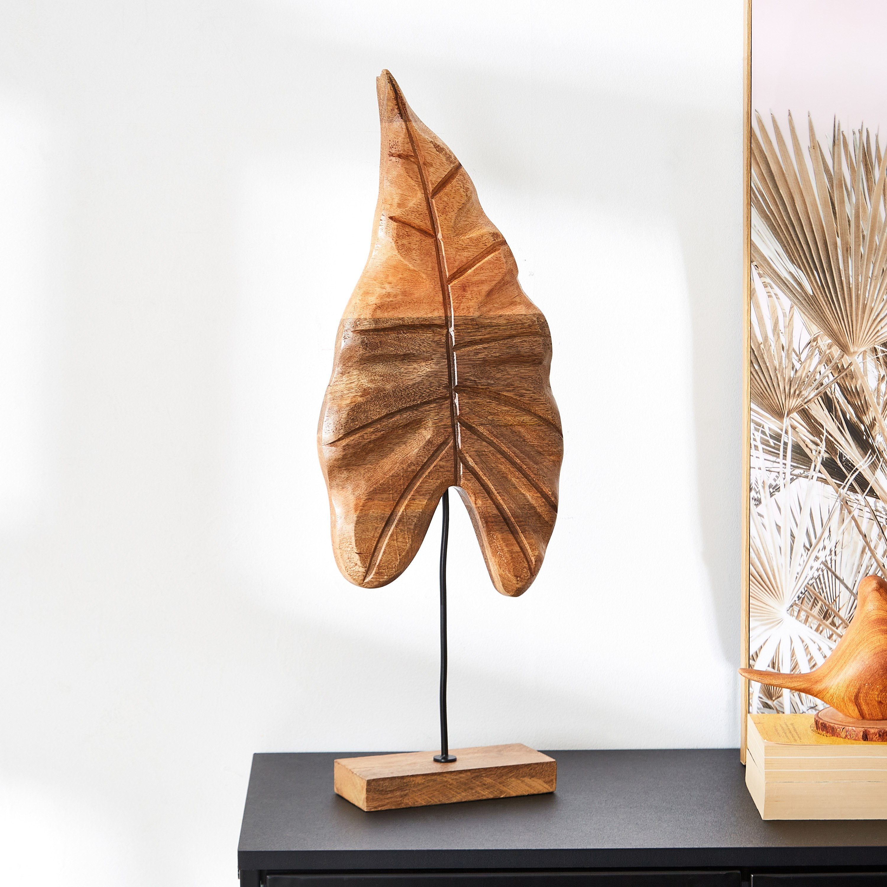 قطعة ديكور خشبية على شكل ورقة شجر من سكاوت 25x8.5x62 سم-hbxhomeware-homedecor-figurinesandornaments-image-1